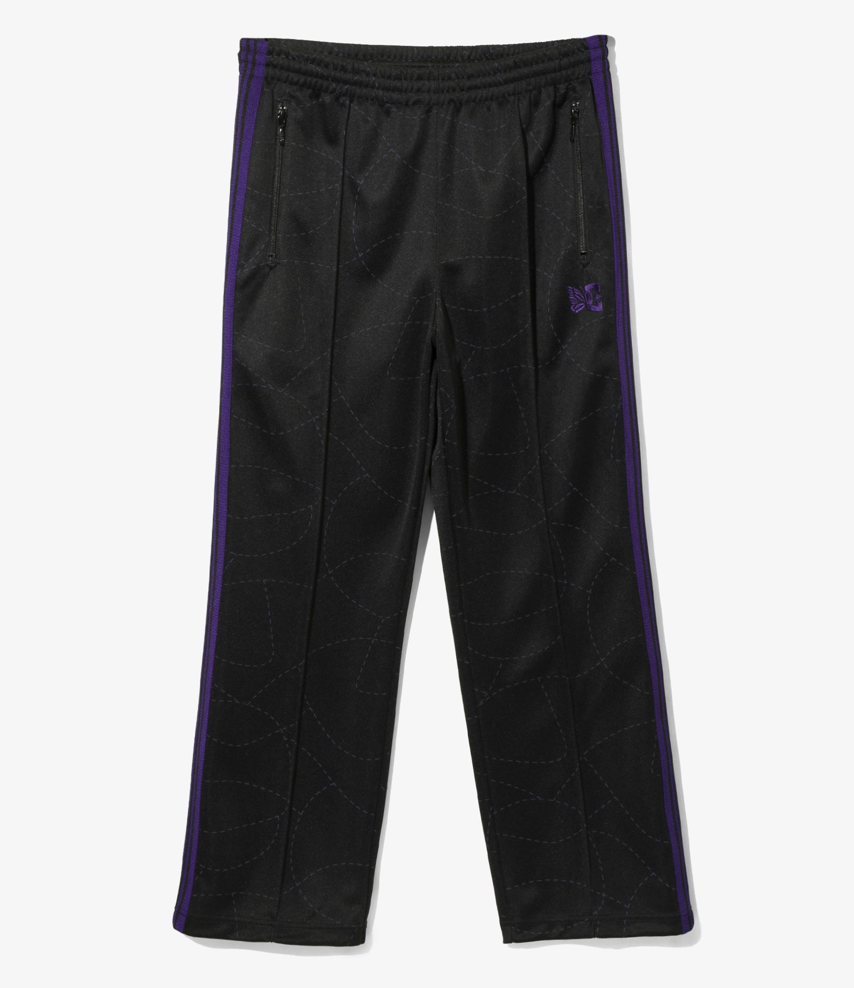 Needles x DC Shoes - Track Pant - Black - Poly Smooth / Printed