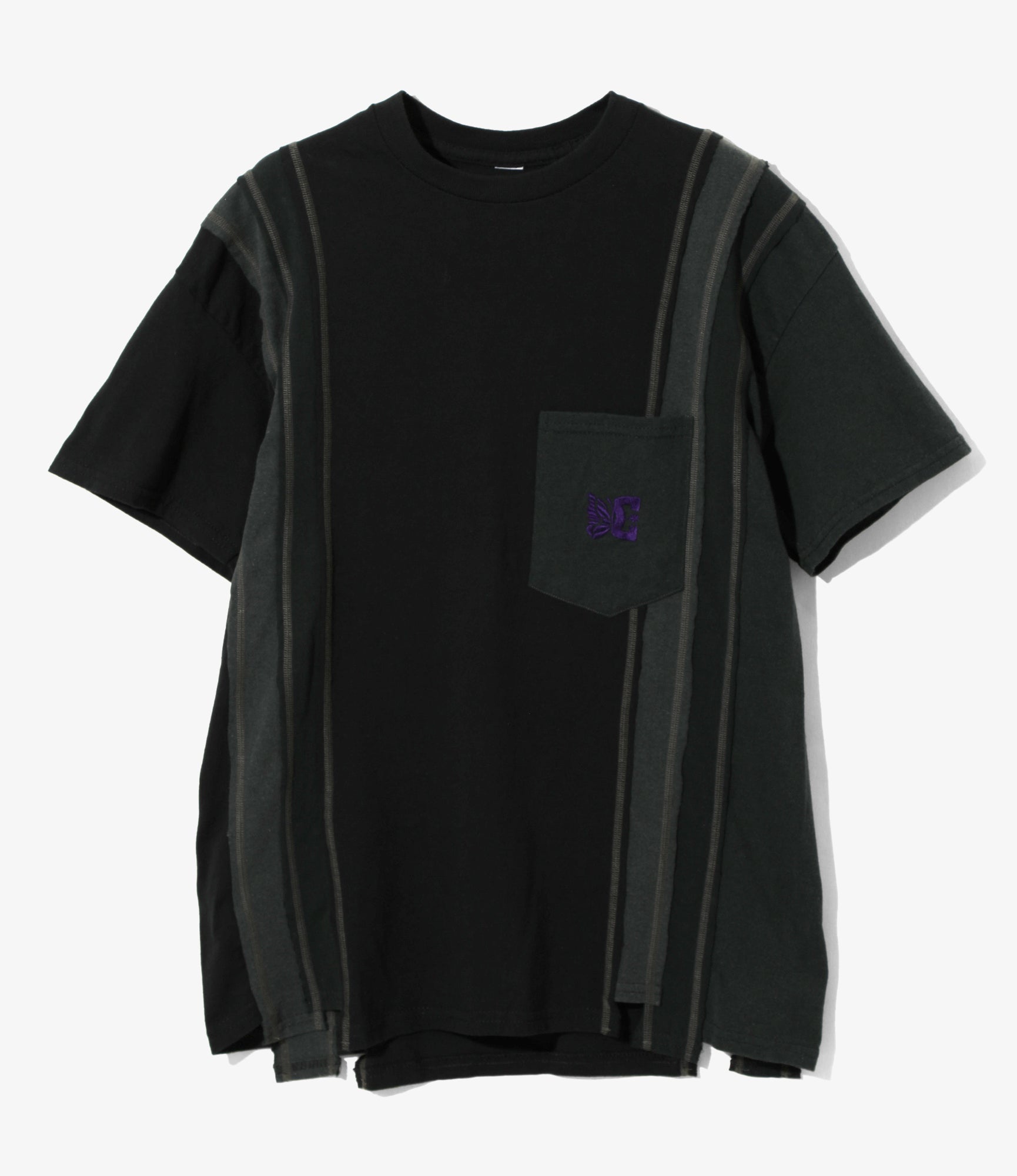 Needles x DC Shoes - 7 Cuts S/S Tee - Black - Solid / Fade