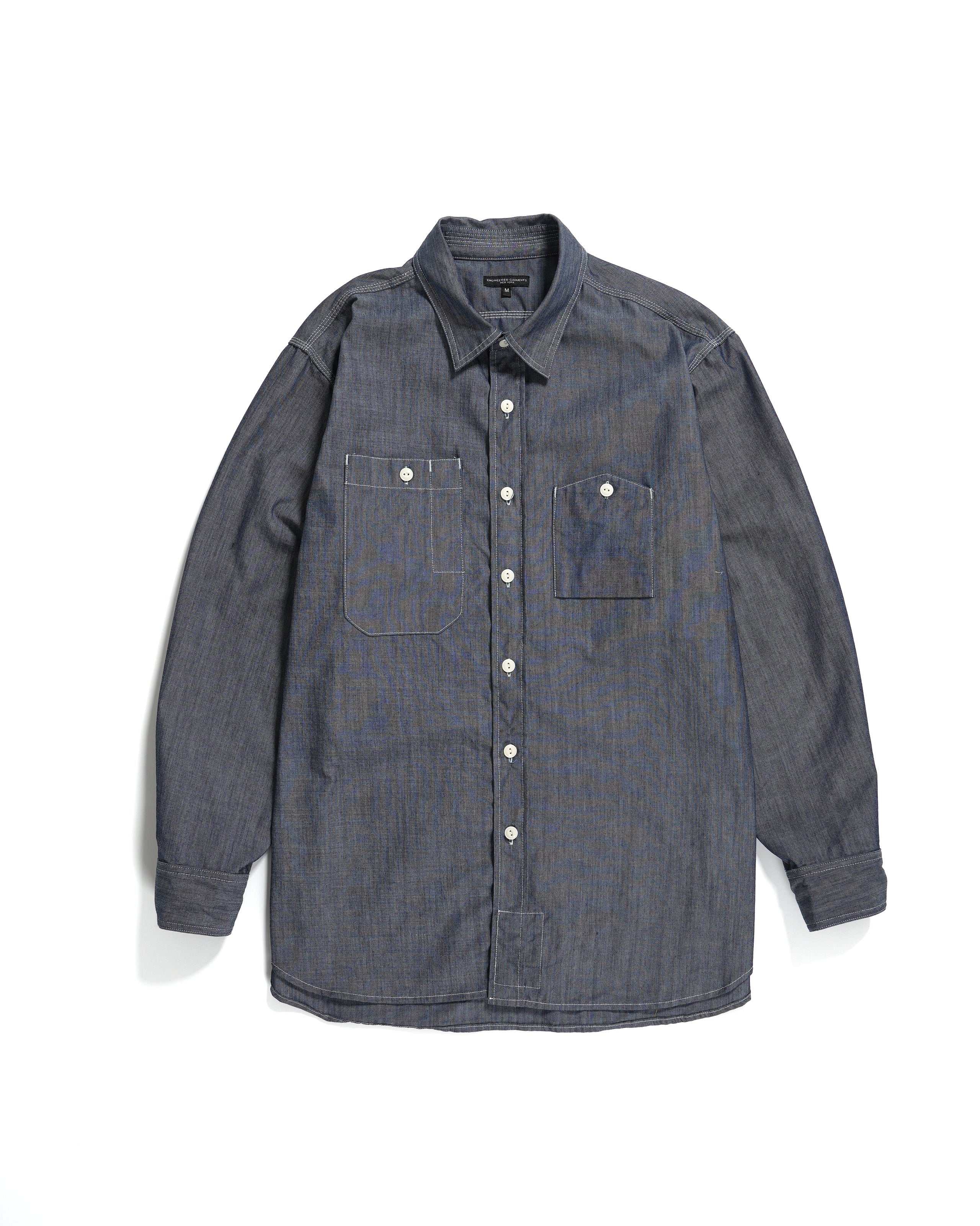 Work Shirt - Blue Cotton Chambray