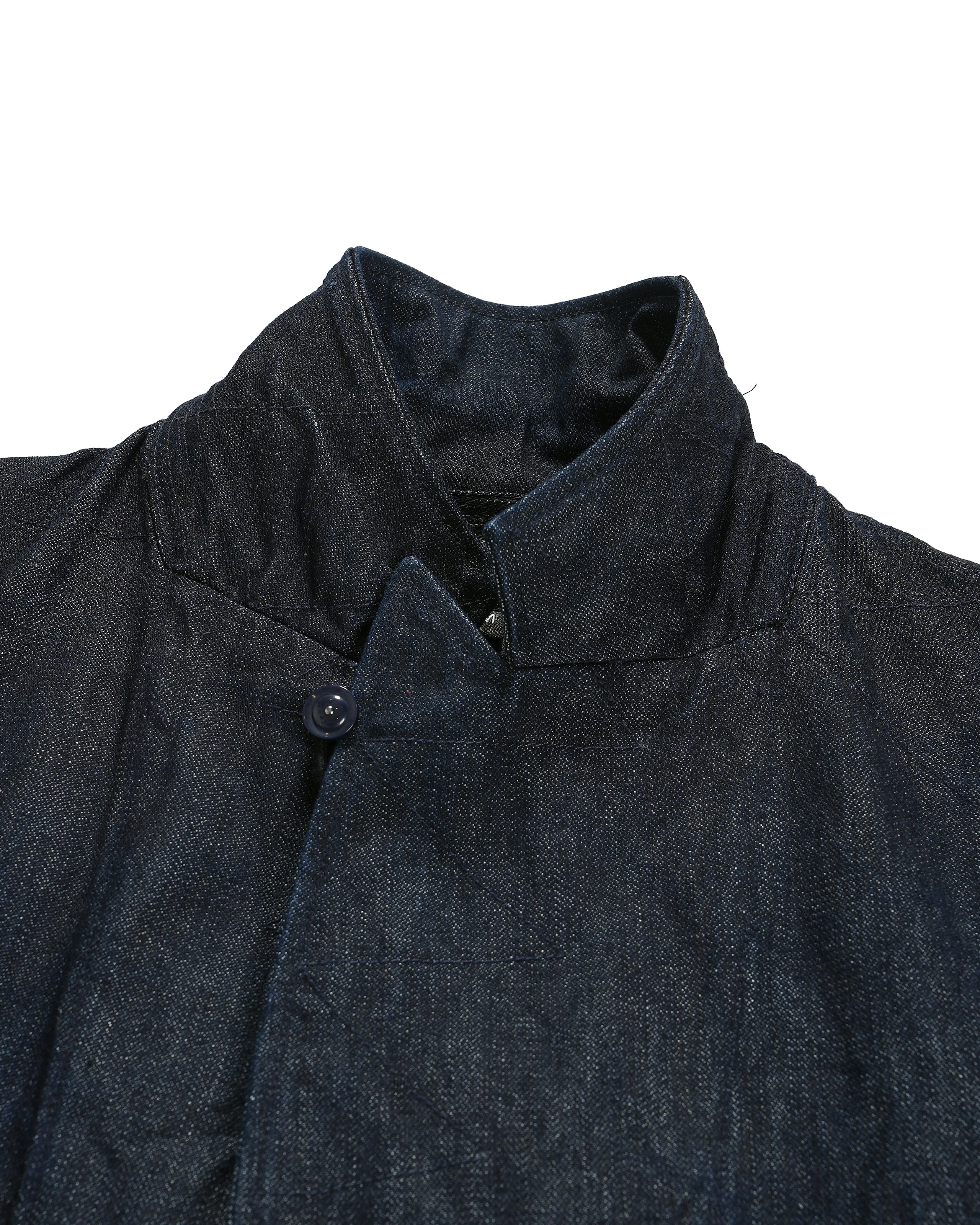 Bedford Jacket - Indigo Cotton Broken Denim