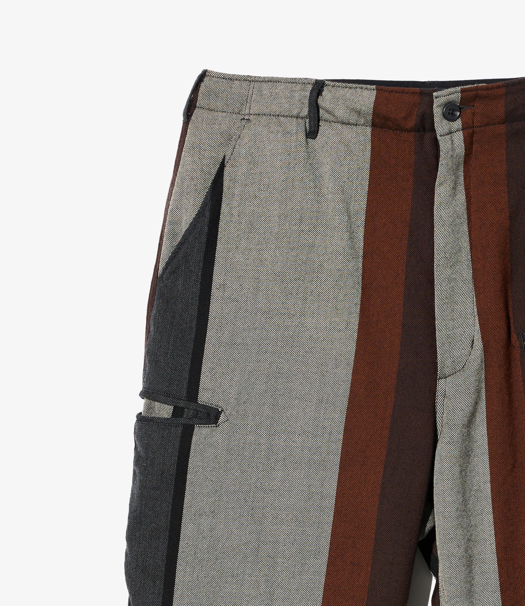 NNP Pant - Multi Color Wide Stripe Worsted Wool