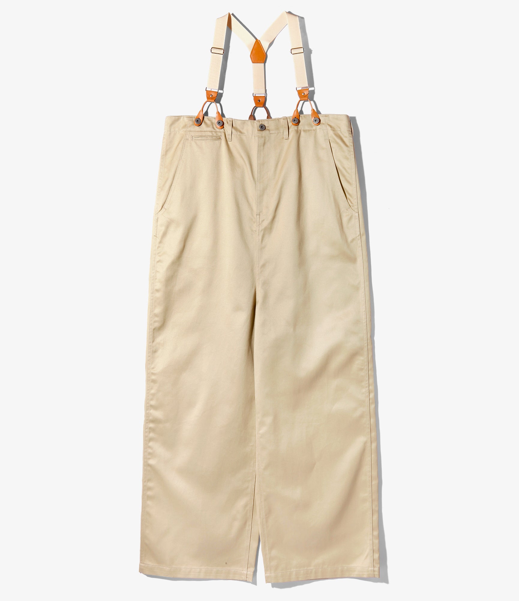 Army Chinos Suspenders Pant - Khaki