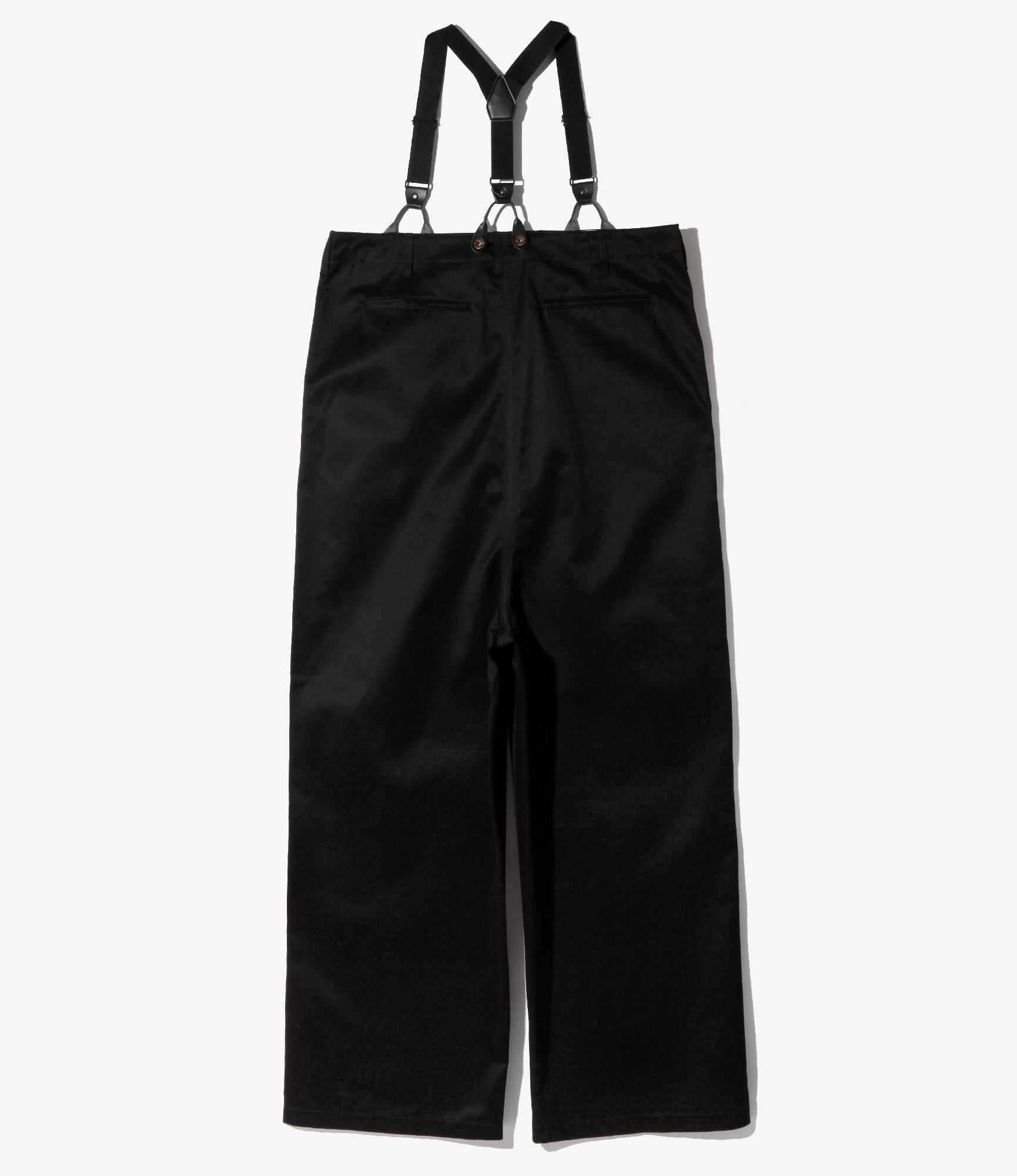 Army Chinos Suspenders Pant - Black