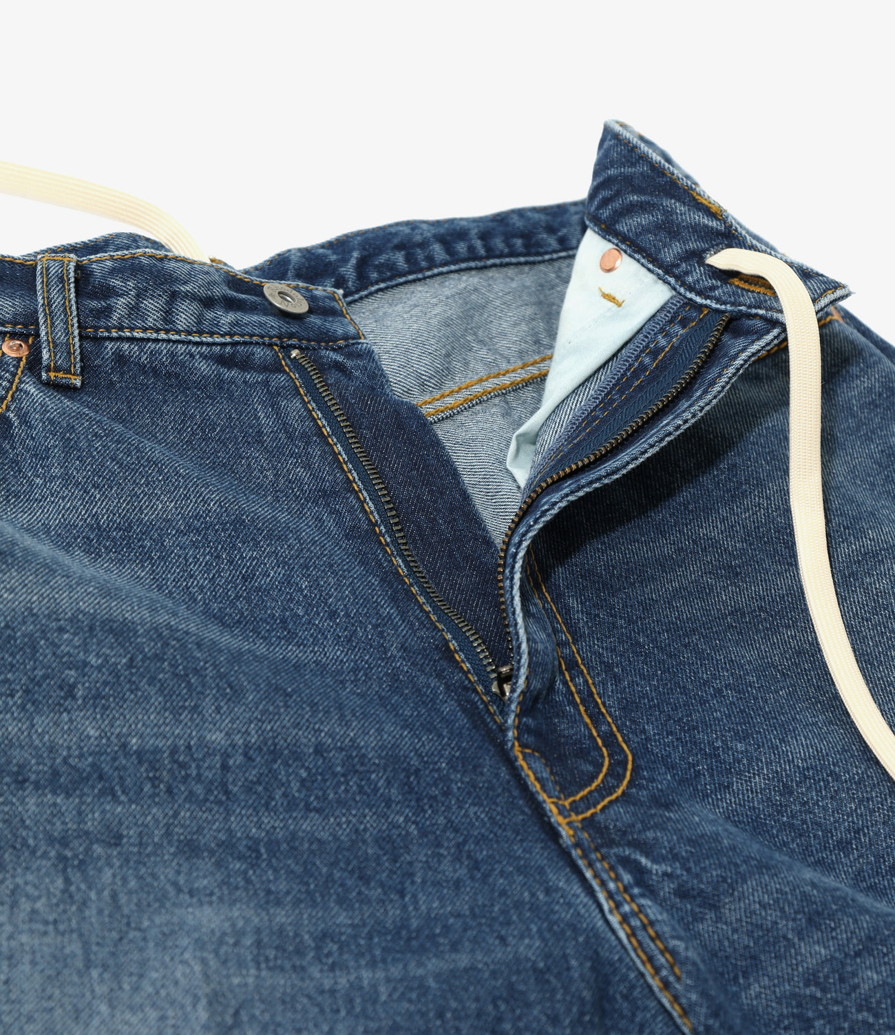 90' Loose Straight Pants - Indigo - Denim