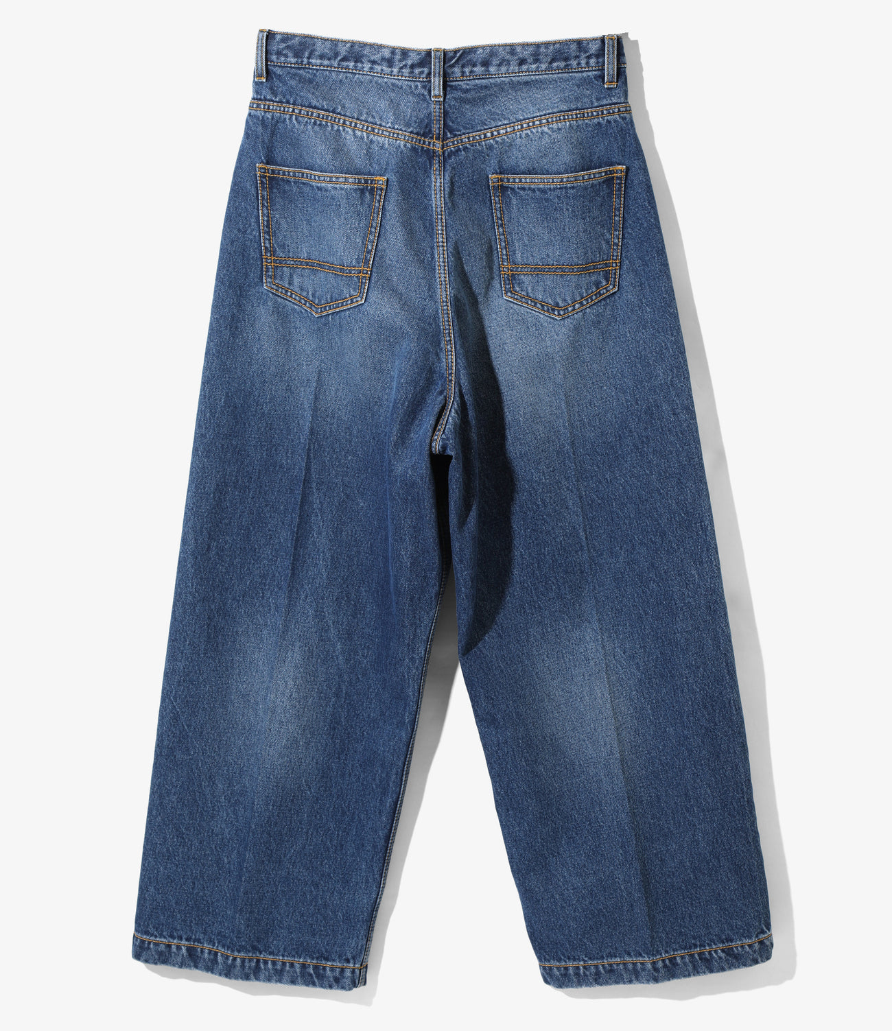 90' Loose Straight Pants - Indigo - Denim