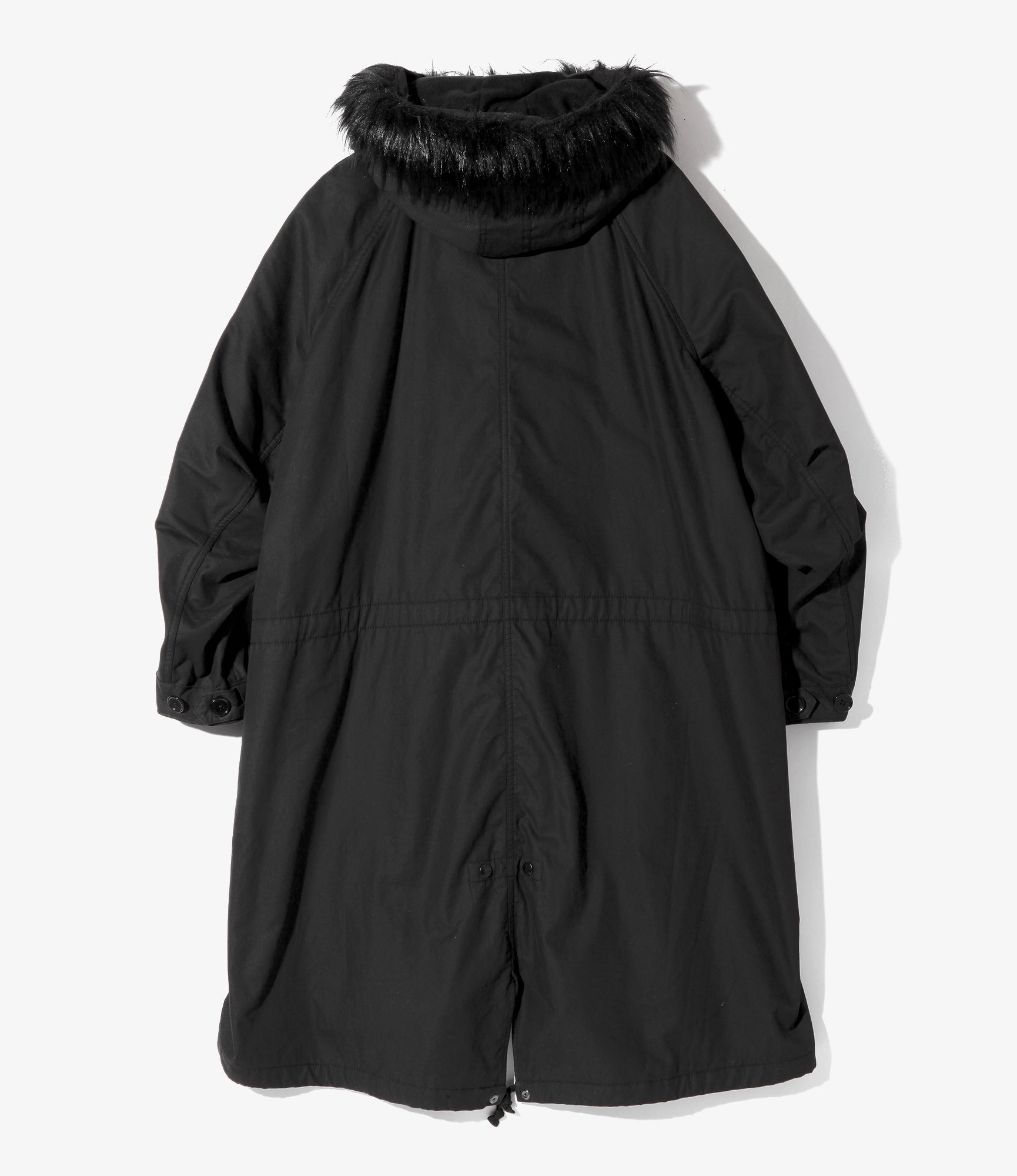 M-65 Type Cold Weather Parka - Peach Broadcloth - Black