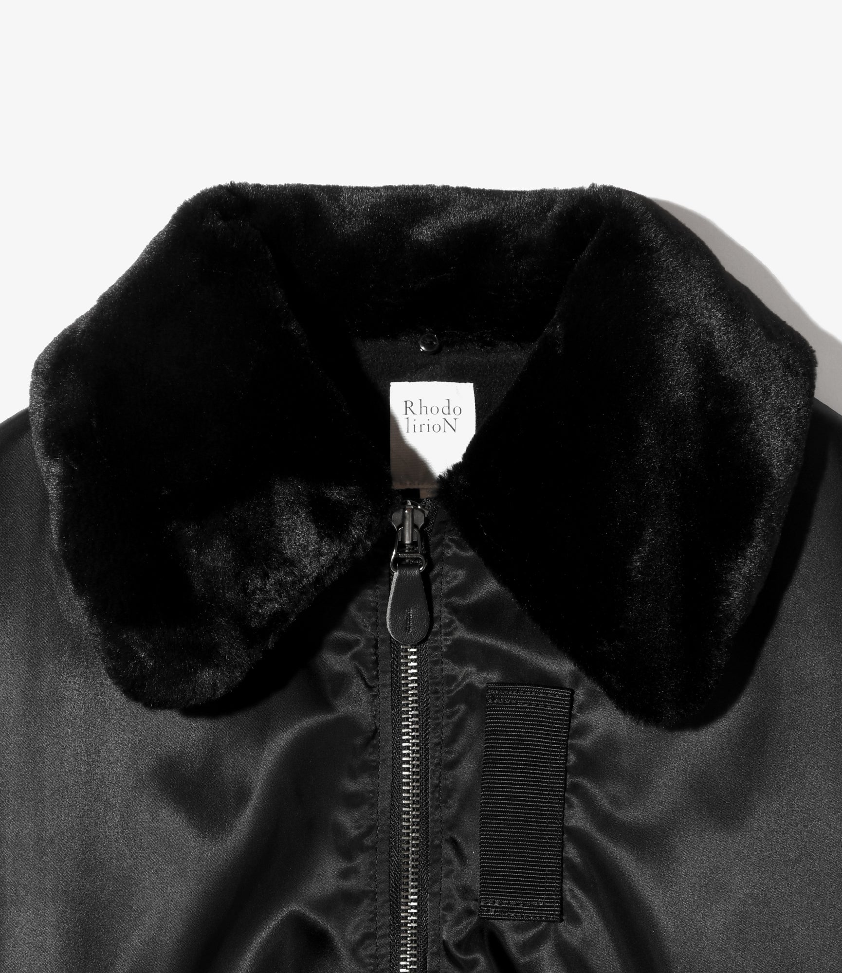 B-15 Type Big Collar Jacket - Black - Army Twill