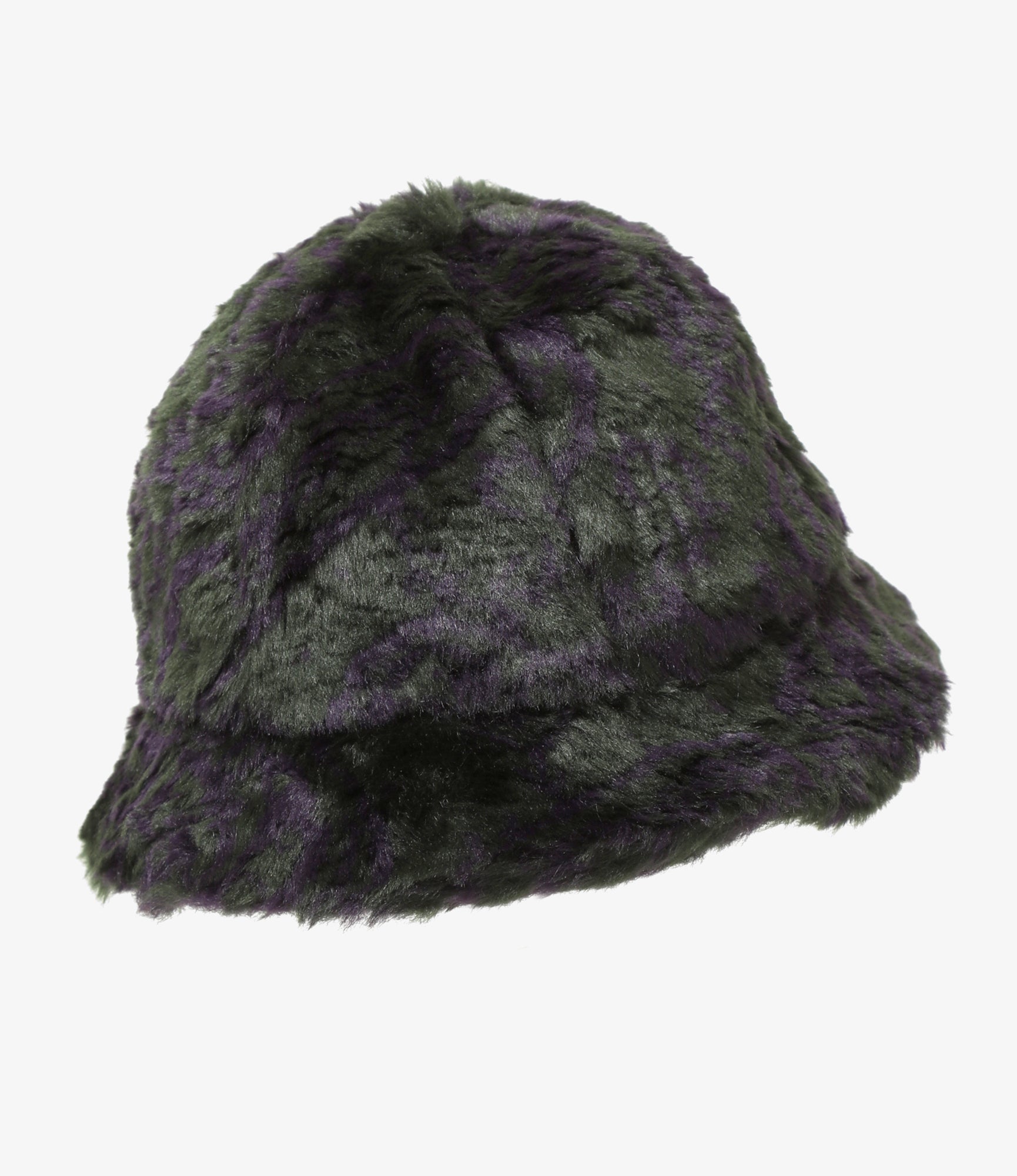 Bermuda Hat - Green / Purple - Acrylic Fur / Paisley | Nepenthes