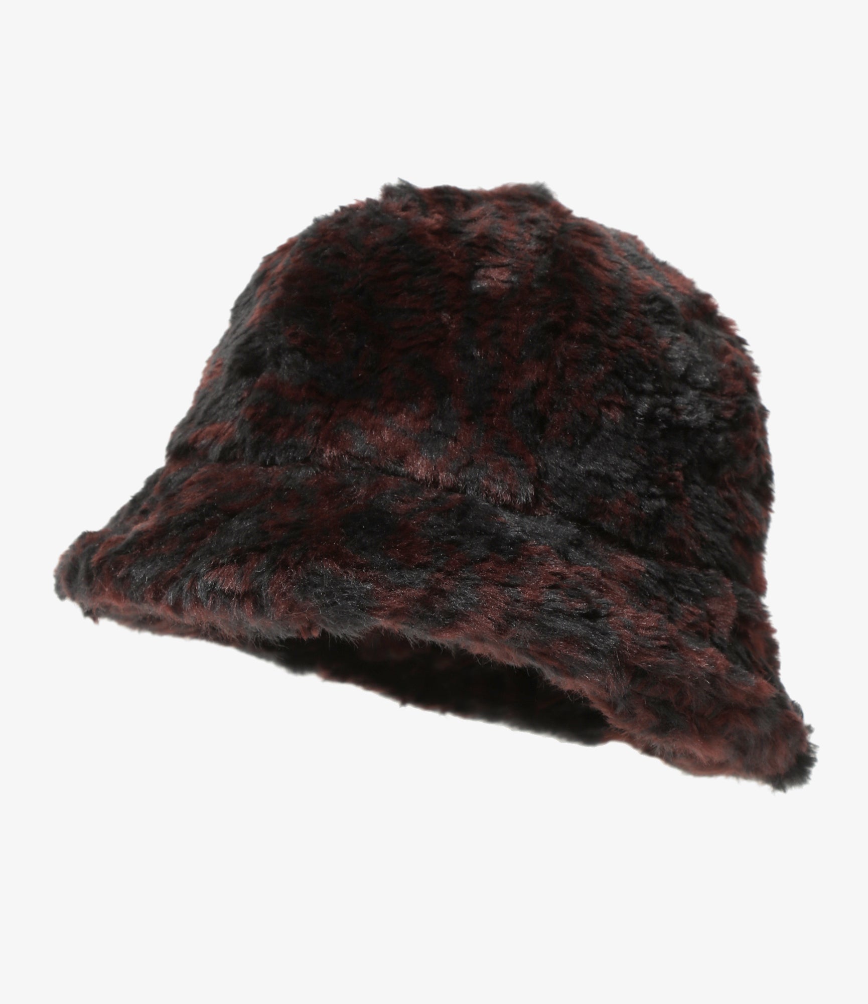 Bermuda Hat - Navy / Bordeaux - Acrylic Fur / Paisley