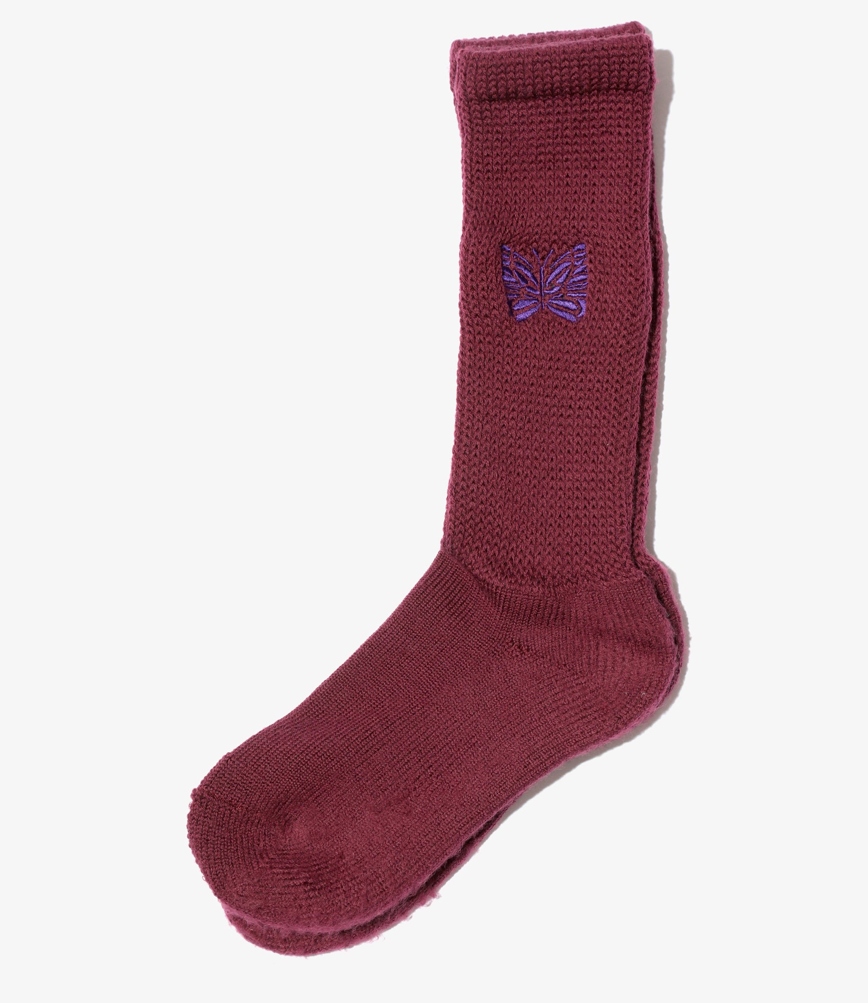 Pile Socks - Wine - Merino Wool