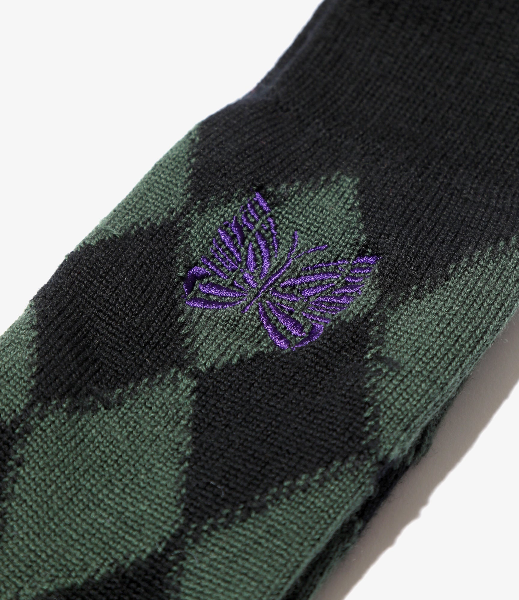 Argyle Jq. Socks - Green - Merino Wool