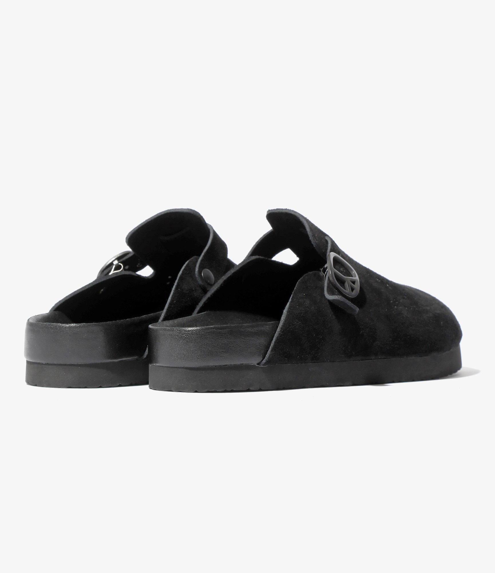 Needles - Clog Sandal - Black - Suede | Nepenthes New York