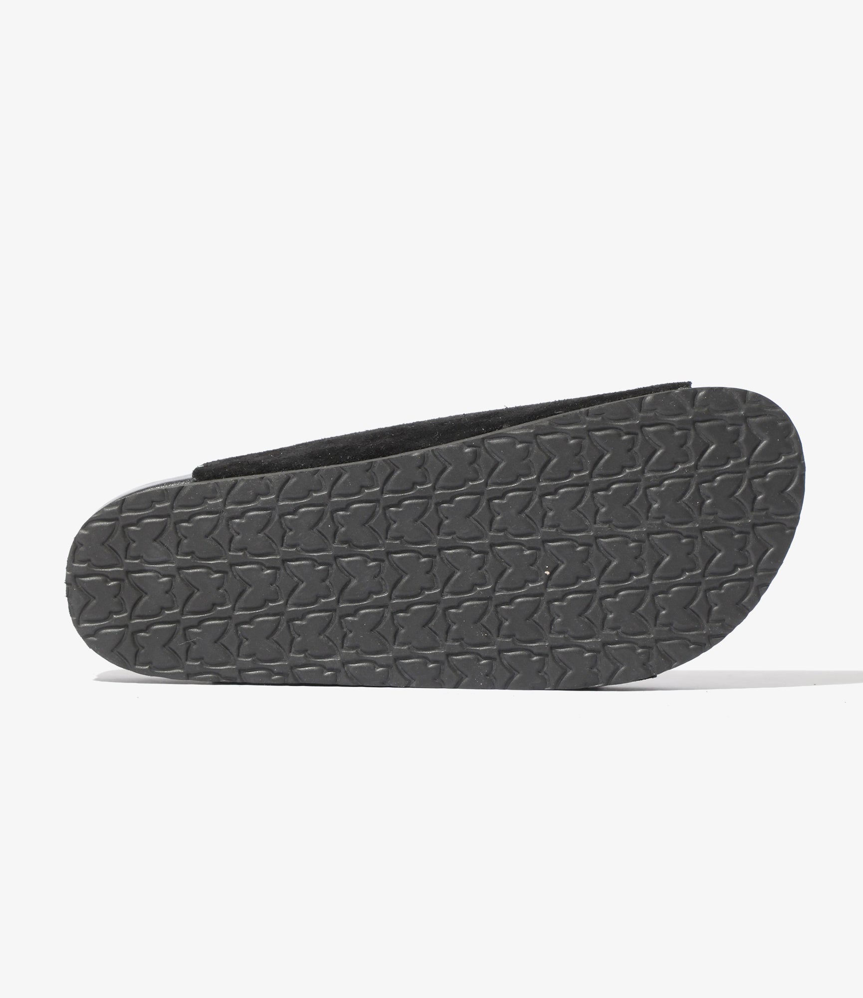 Clog Sandal - Black - Suede Leather