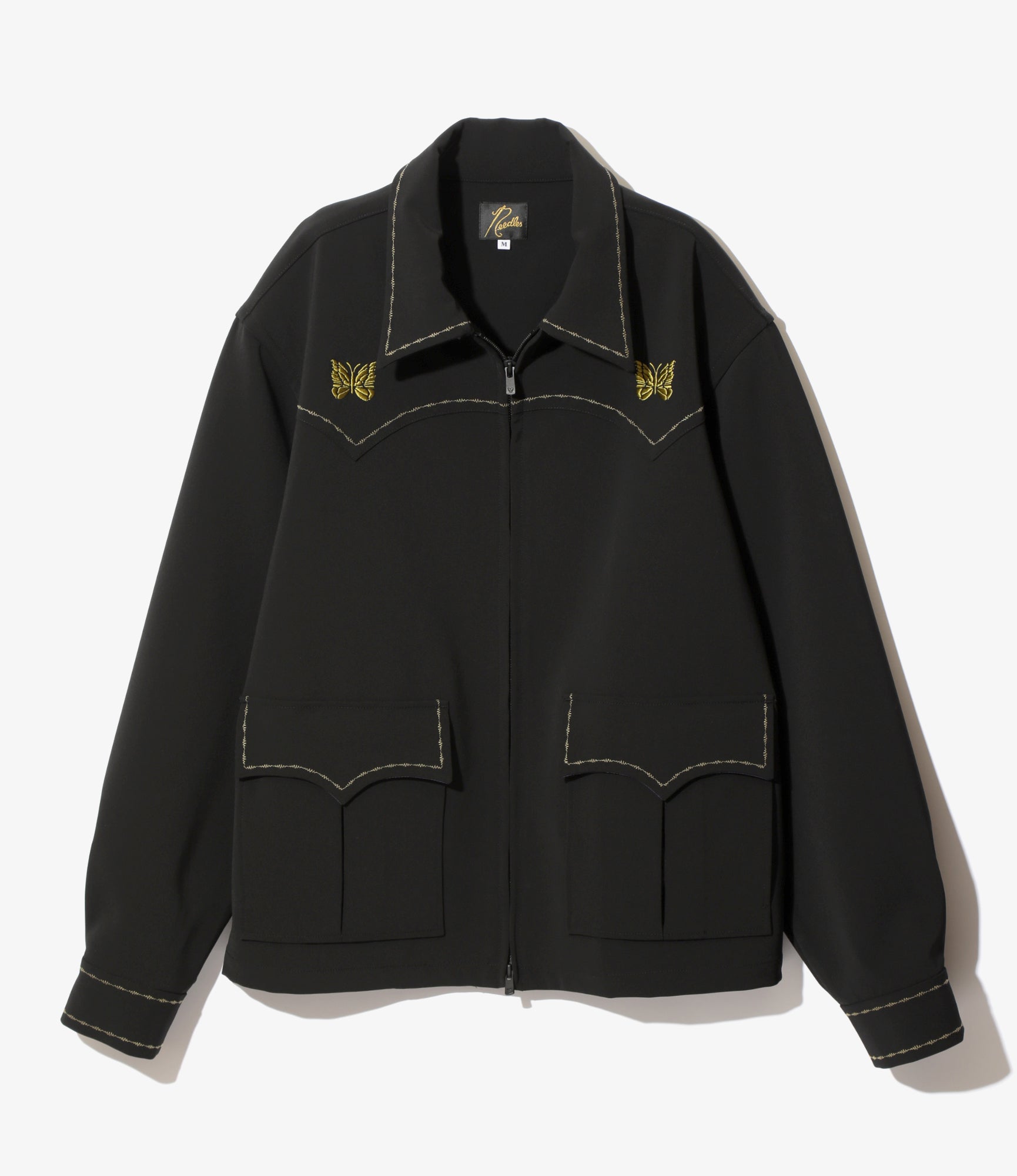 Western Sport Jacket - Black - PE/PU Double Cloth