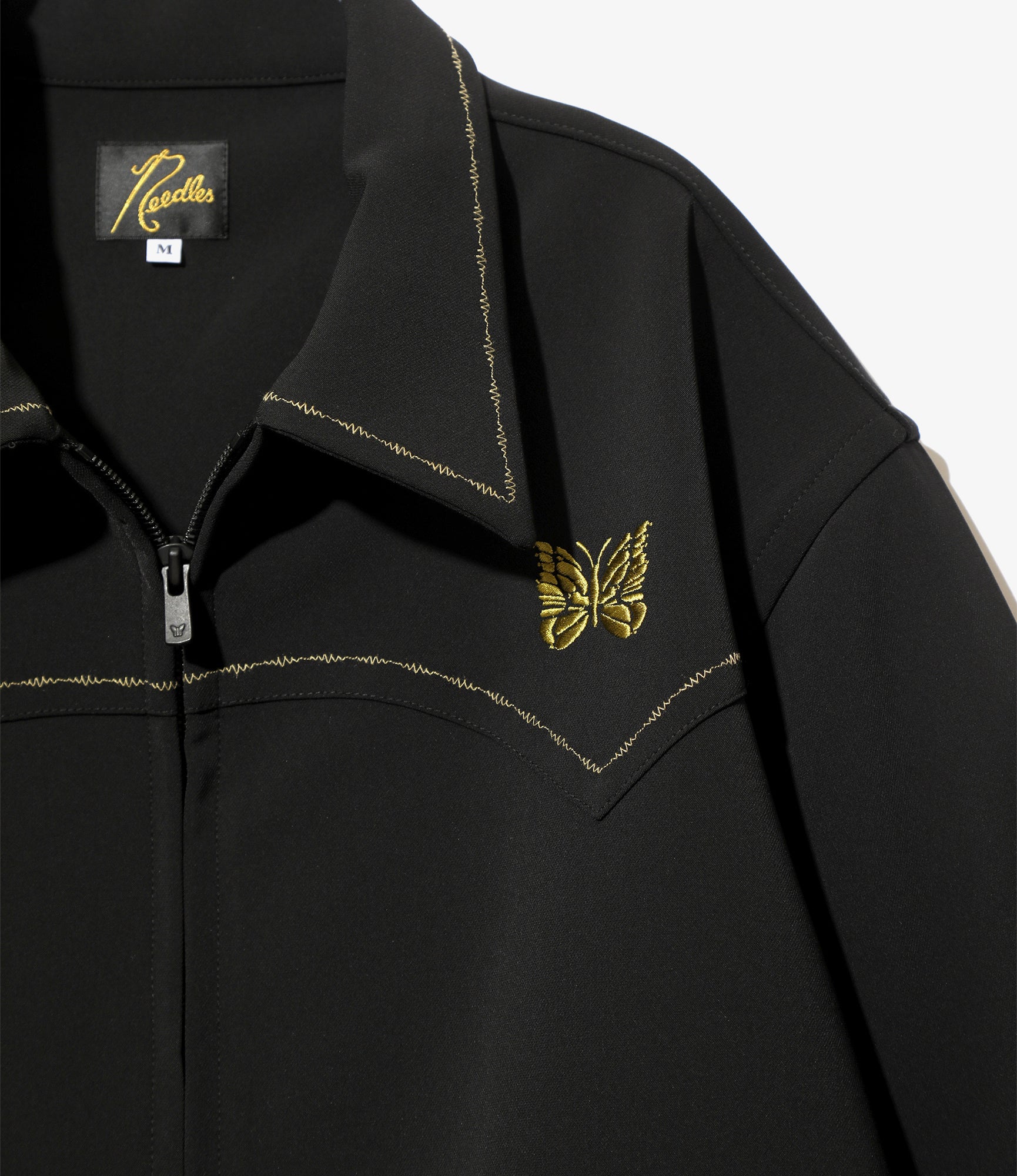 Western Sport Jacket - Black - PE/PU Double Cloth