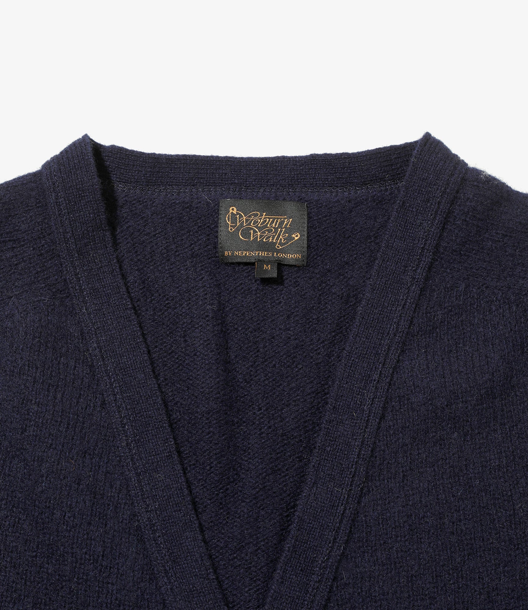 Fisherman Cardigan - Navy Shetland