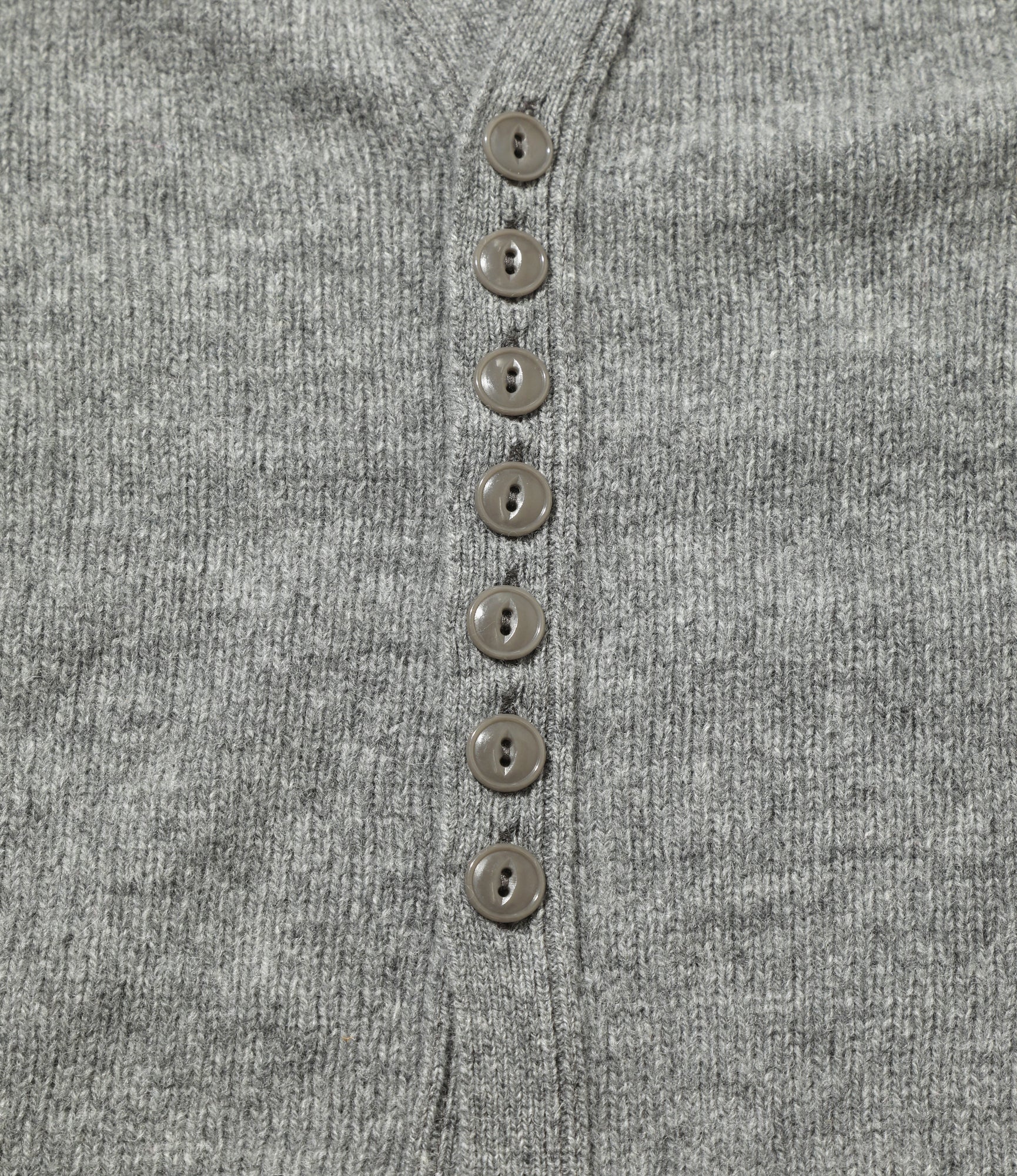 Fisherman Cardigan - Grey Shetland