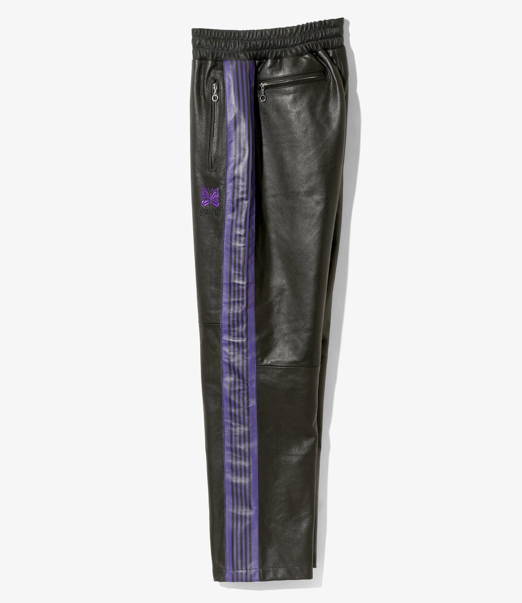 Needles x Schott - Track Pant - Cowhide Leather