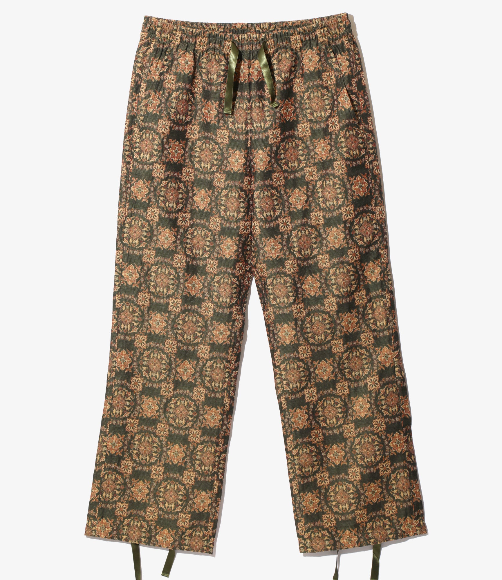 String Easy Pant - Green - R/PE/W Botanical Jq. | Nepenthes New York