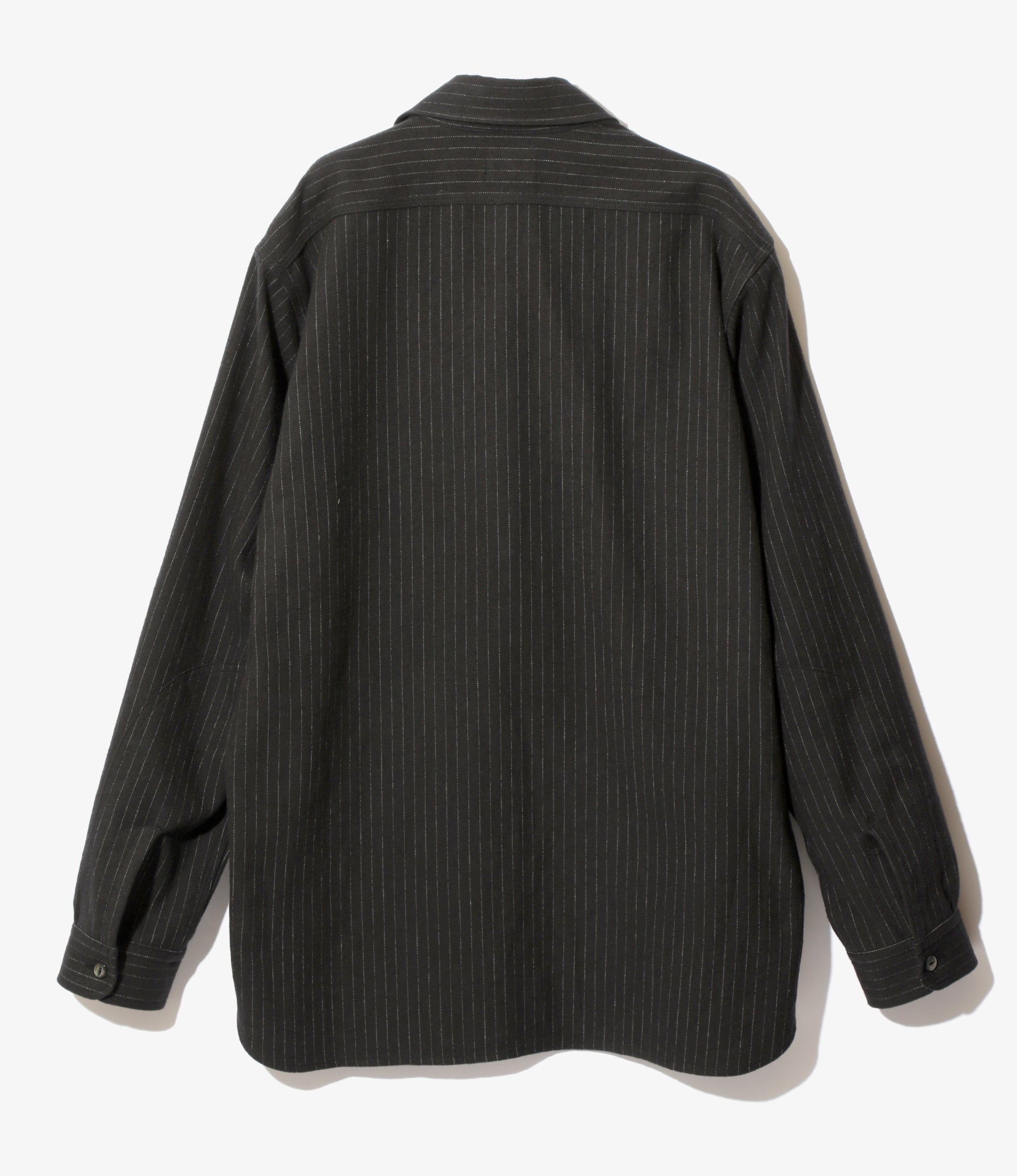 Work Shirt - Black - C/L/W Pin Stripe Twill