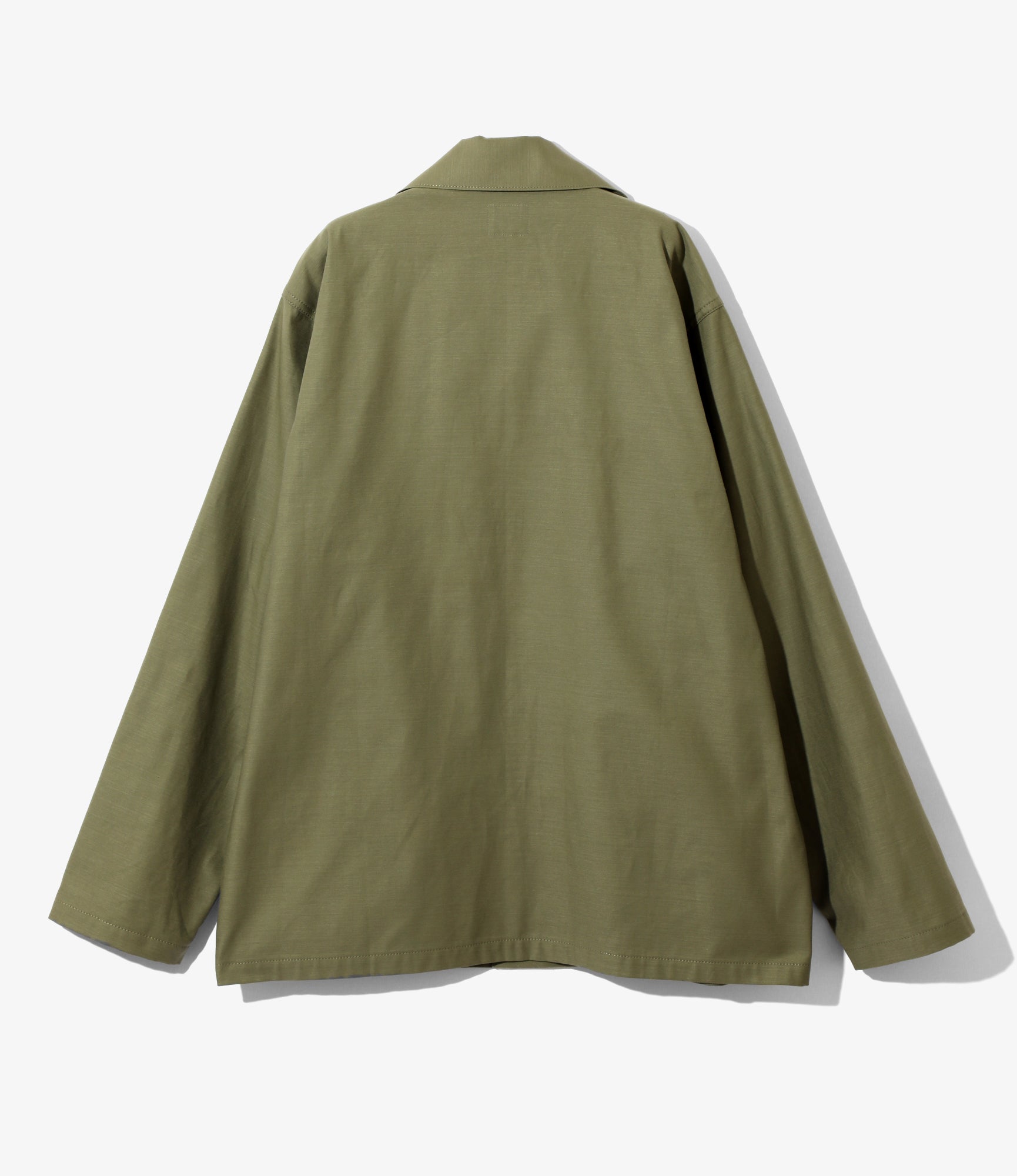 L/S Fatigue Shirt - Olive - Back Sateen