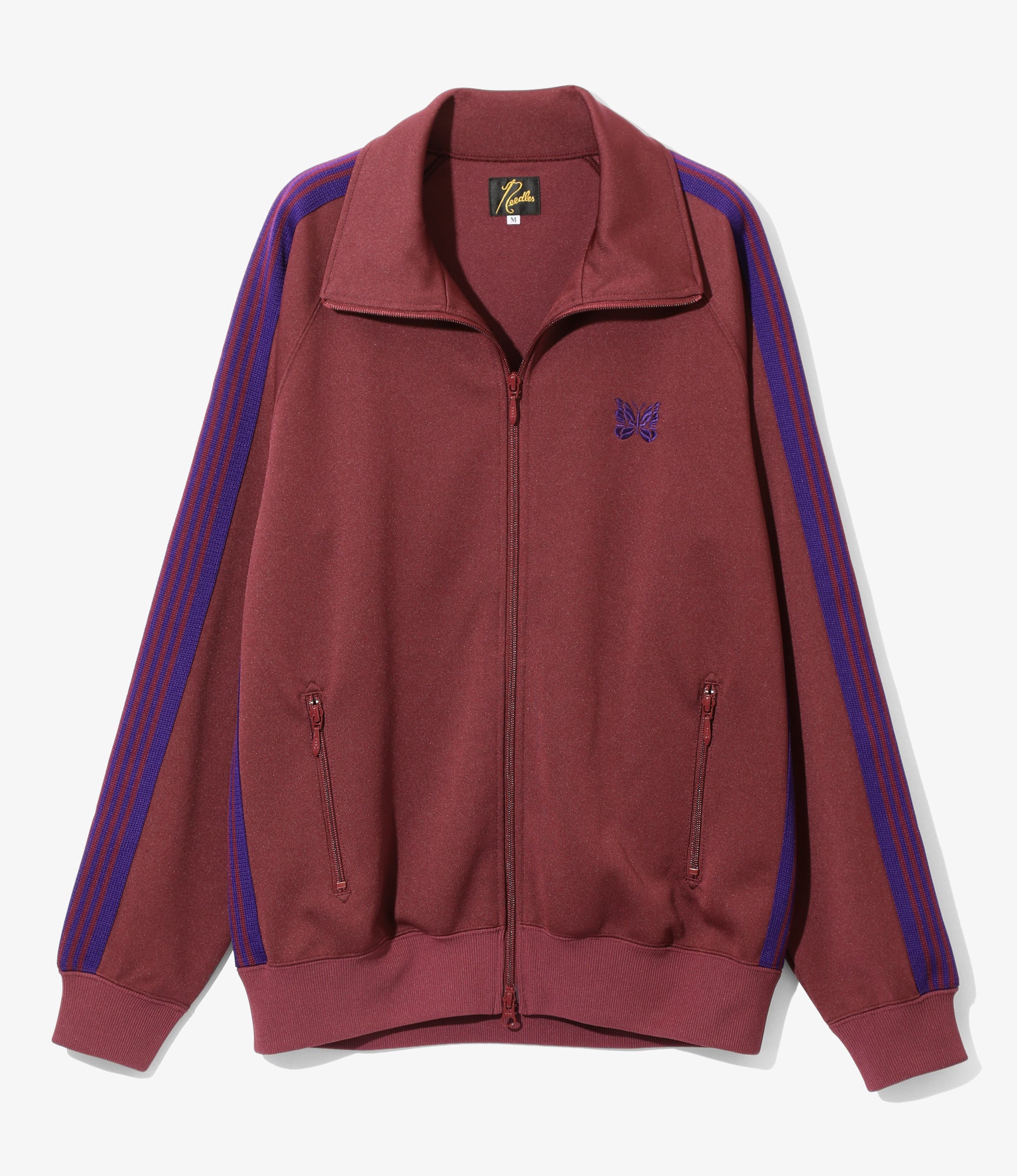 Track Jacket - Wine - Poly Smooth