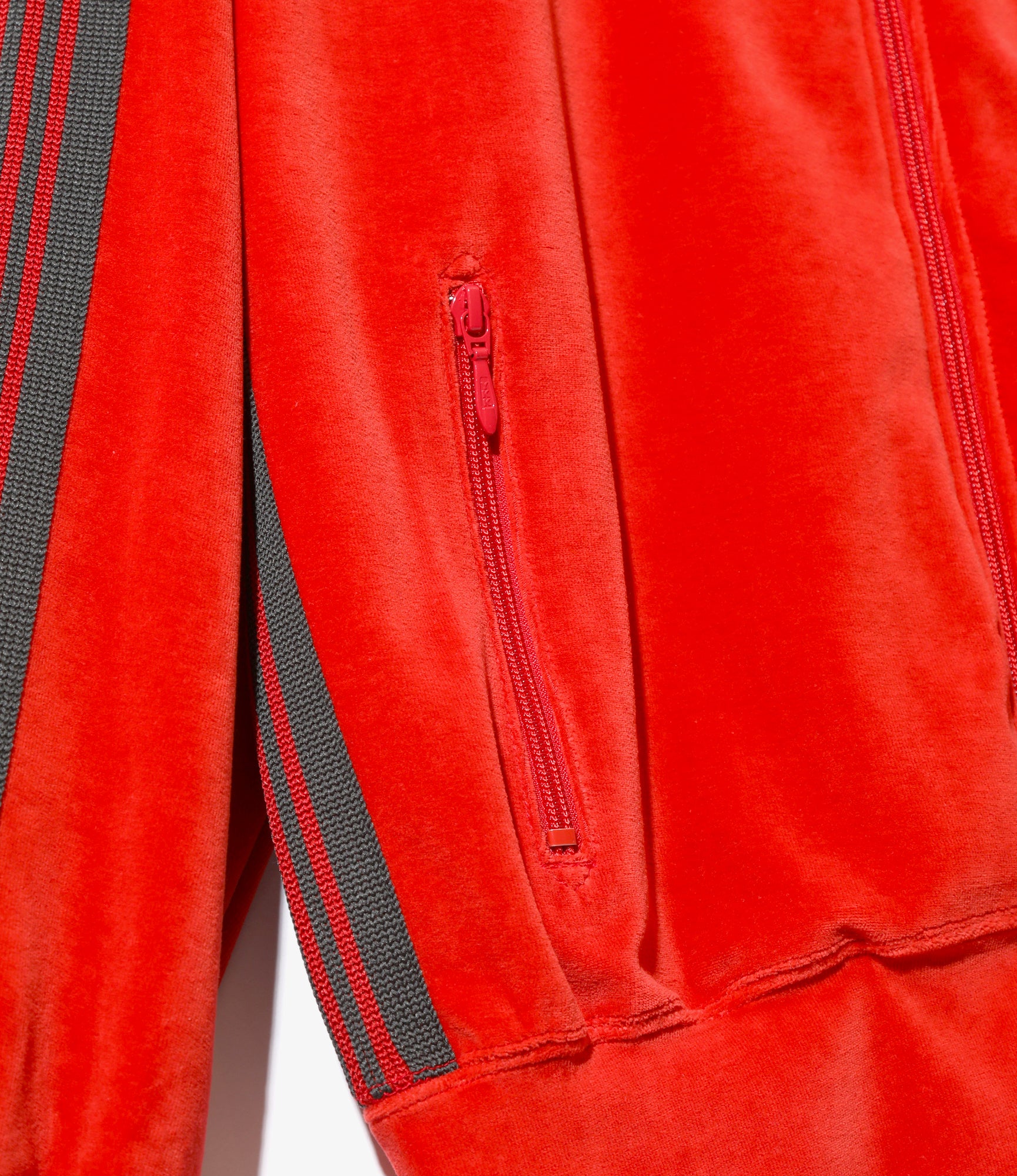 R.C. Track Jacket - Red - C/Pe Velour | Nepenthes New York