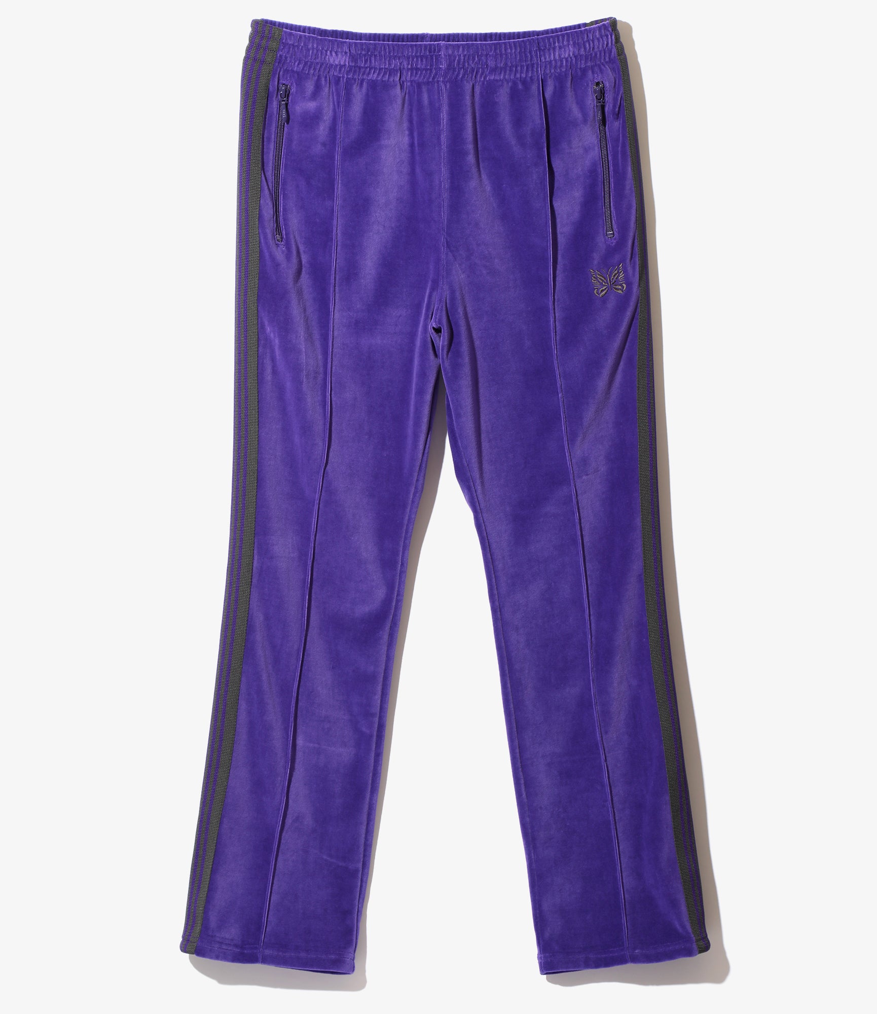 Narrow Track Pant - Purple - C/PE Velour
