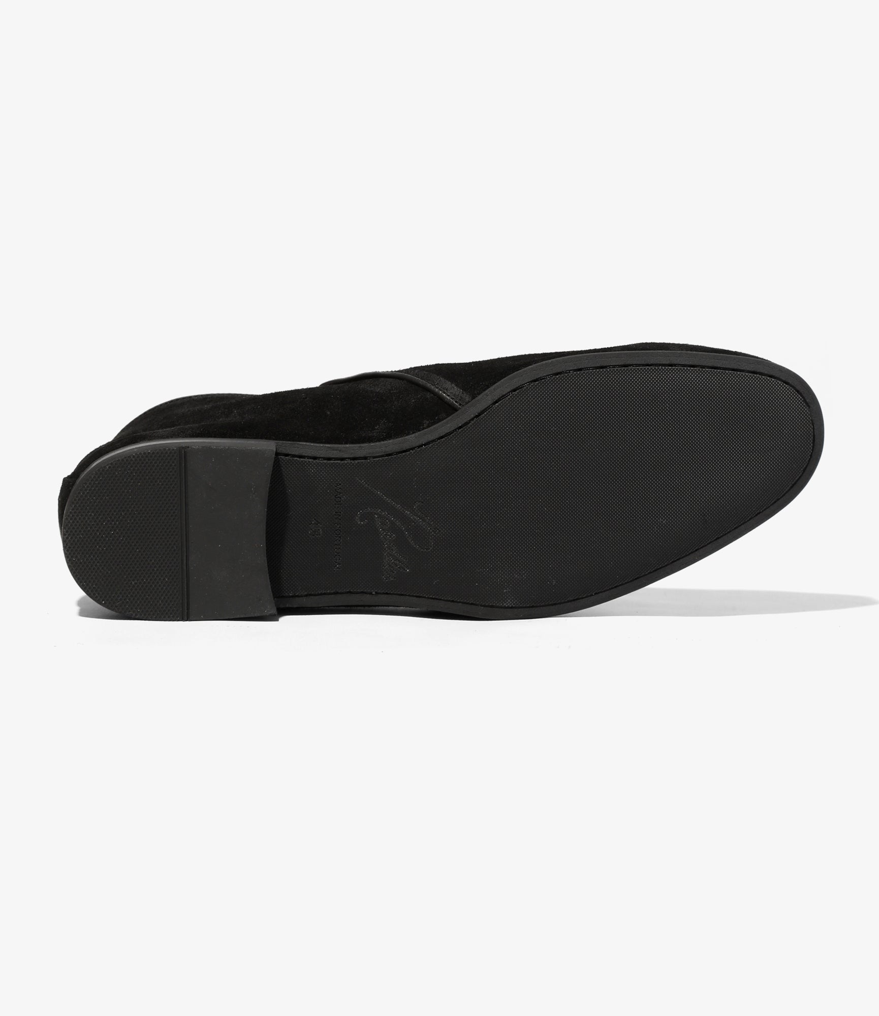 Tassel Bit Slip-On Chukka - Black