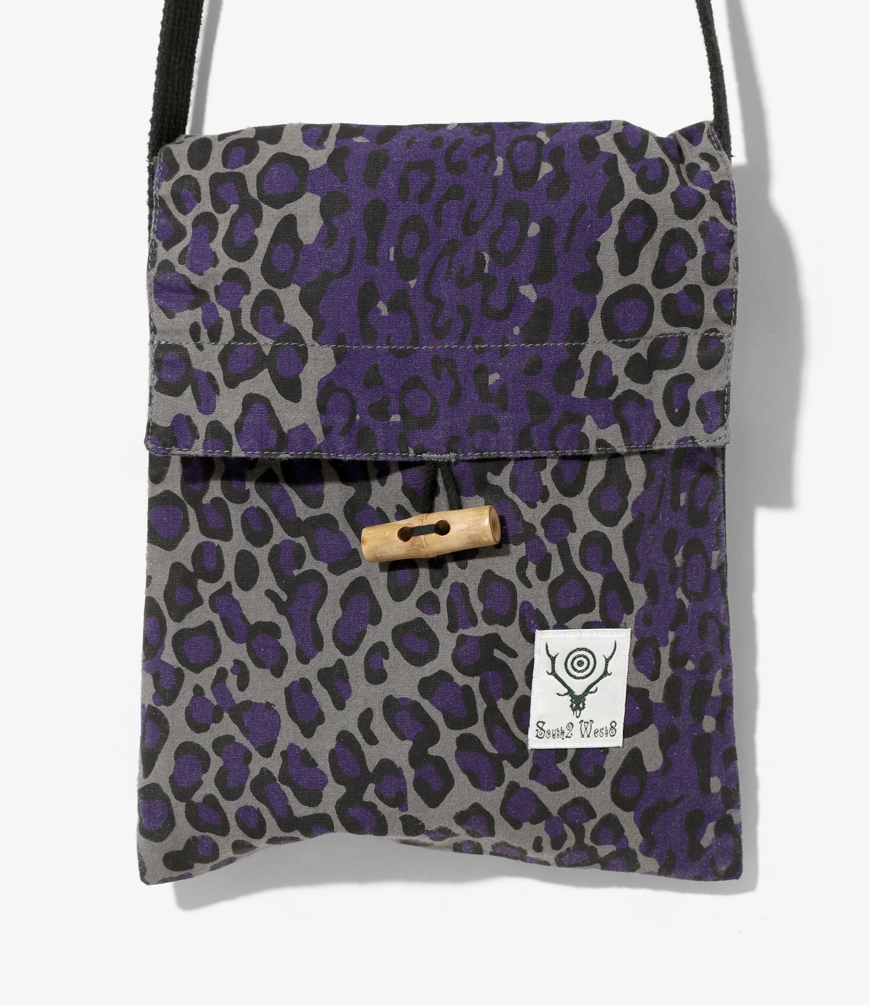 String Bag - Leopard - Flannel Cloth / Printed