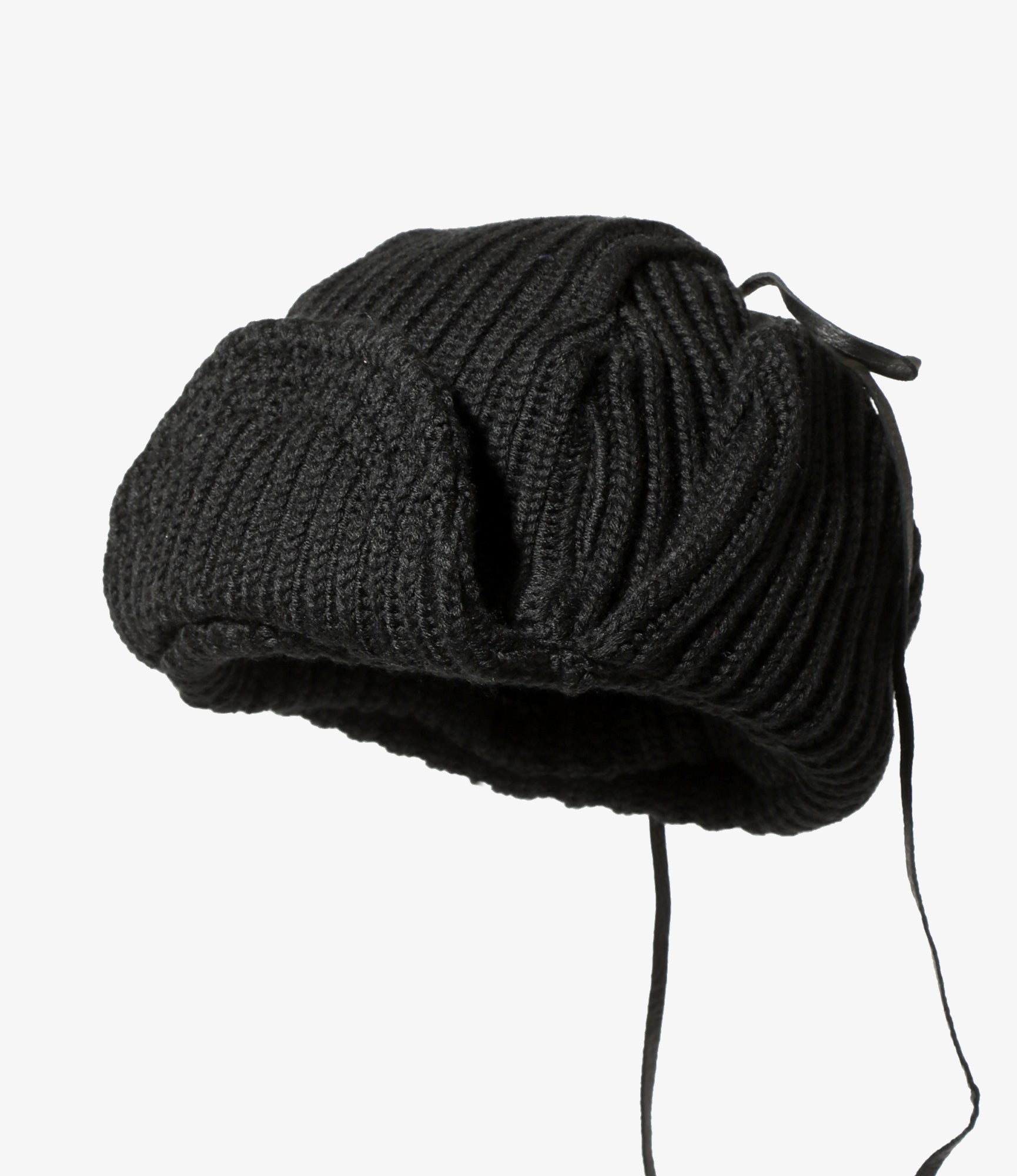 Bomber Cap - Black - W/A Knit
