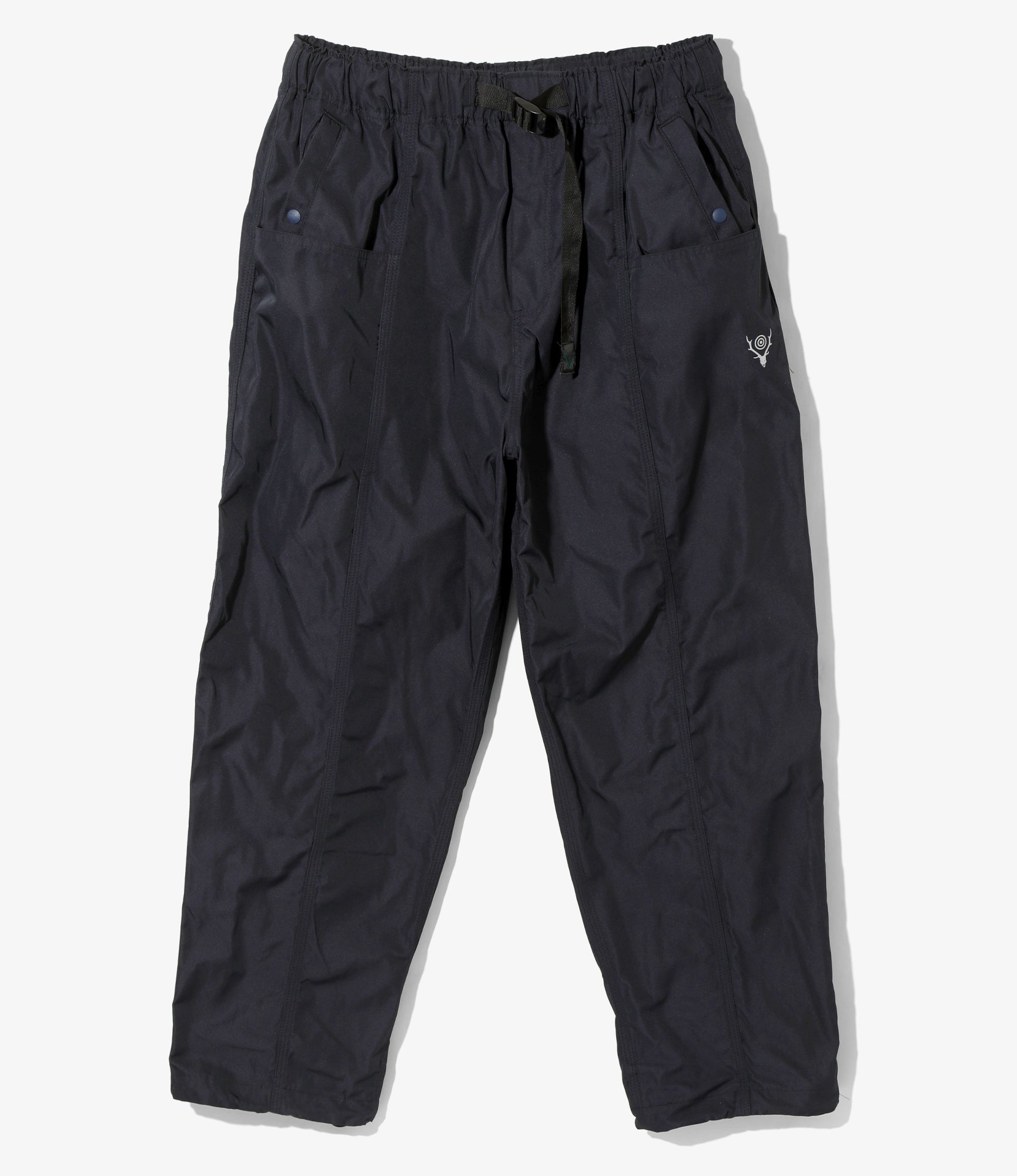 C.S. Belted Pant - Navy - Poly Gabardine