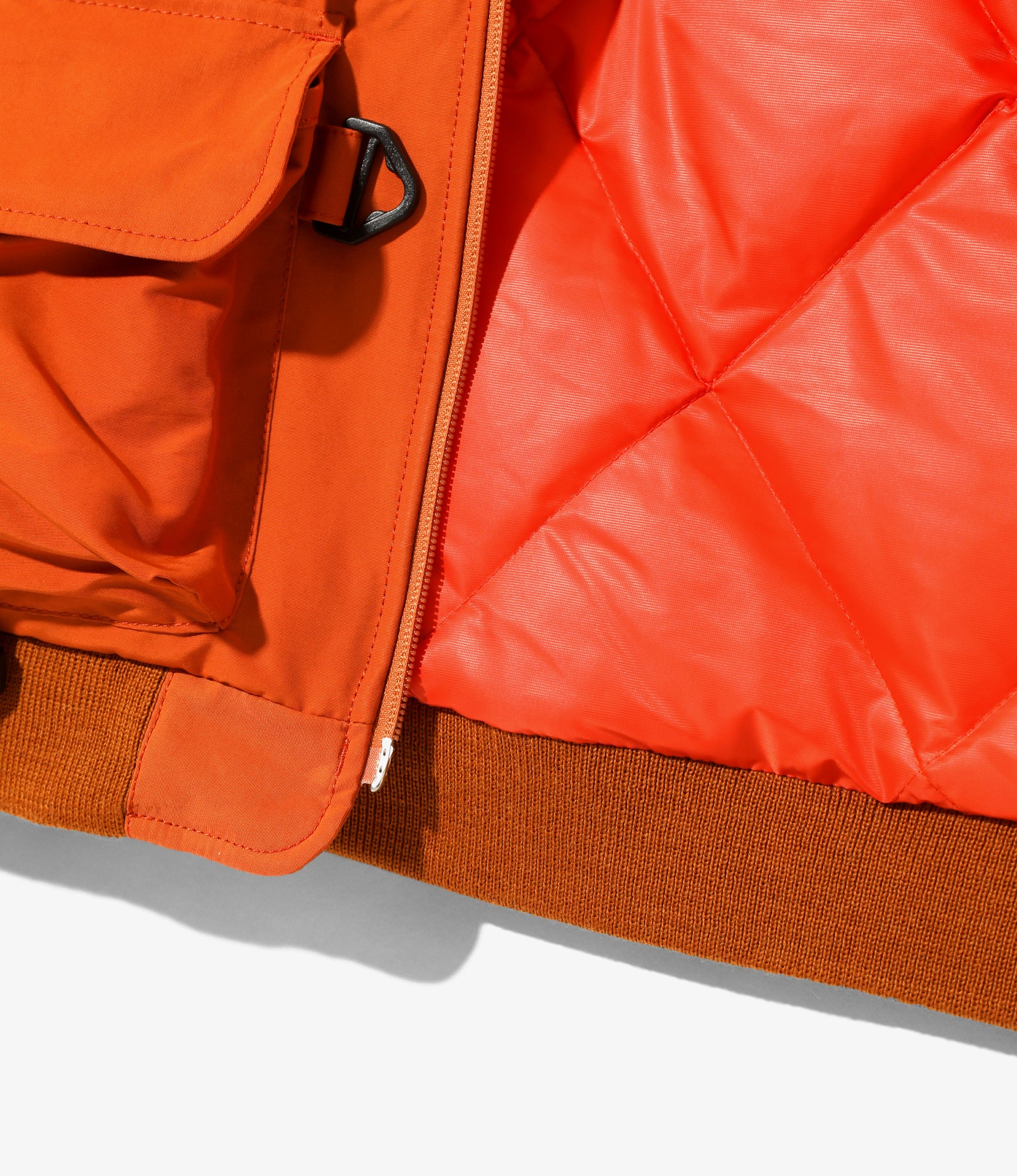 Multi-Pocket Zipped Jacket - Orange - C/N Grosgrain