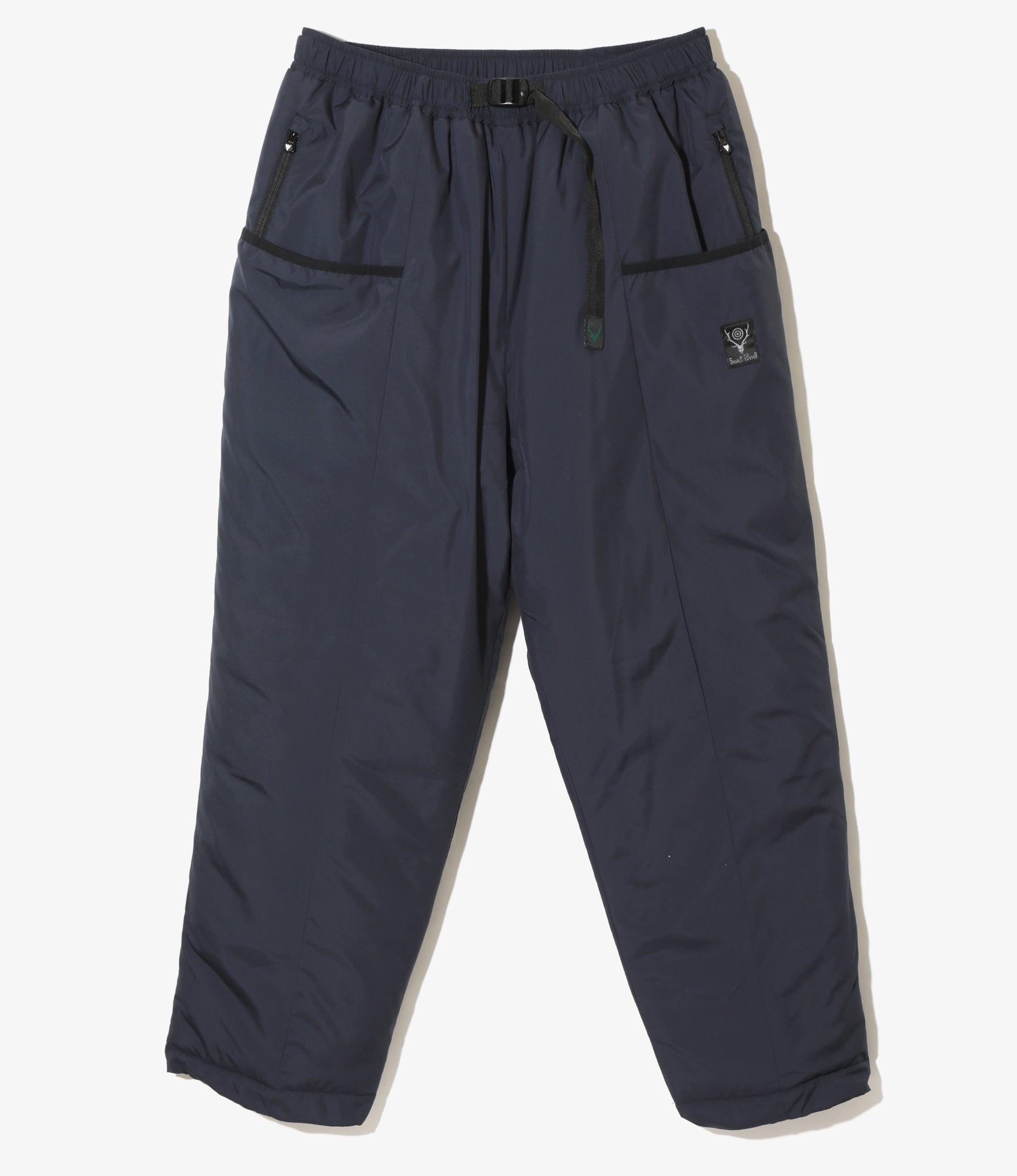 Insulator Belted Pant - Navy - Poly Peach Skin