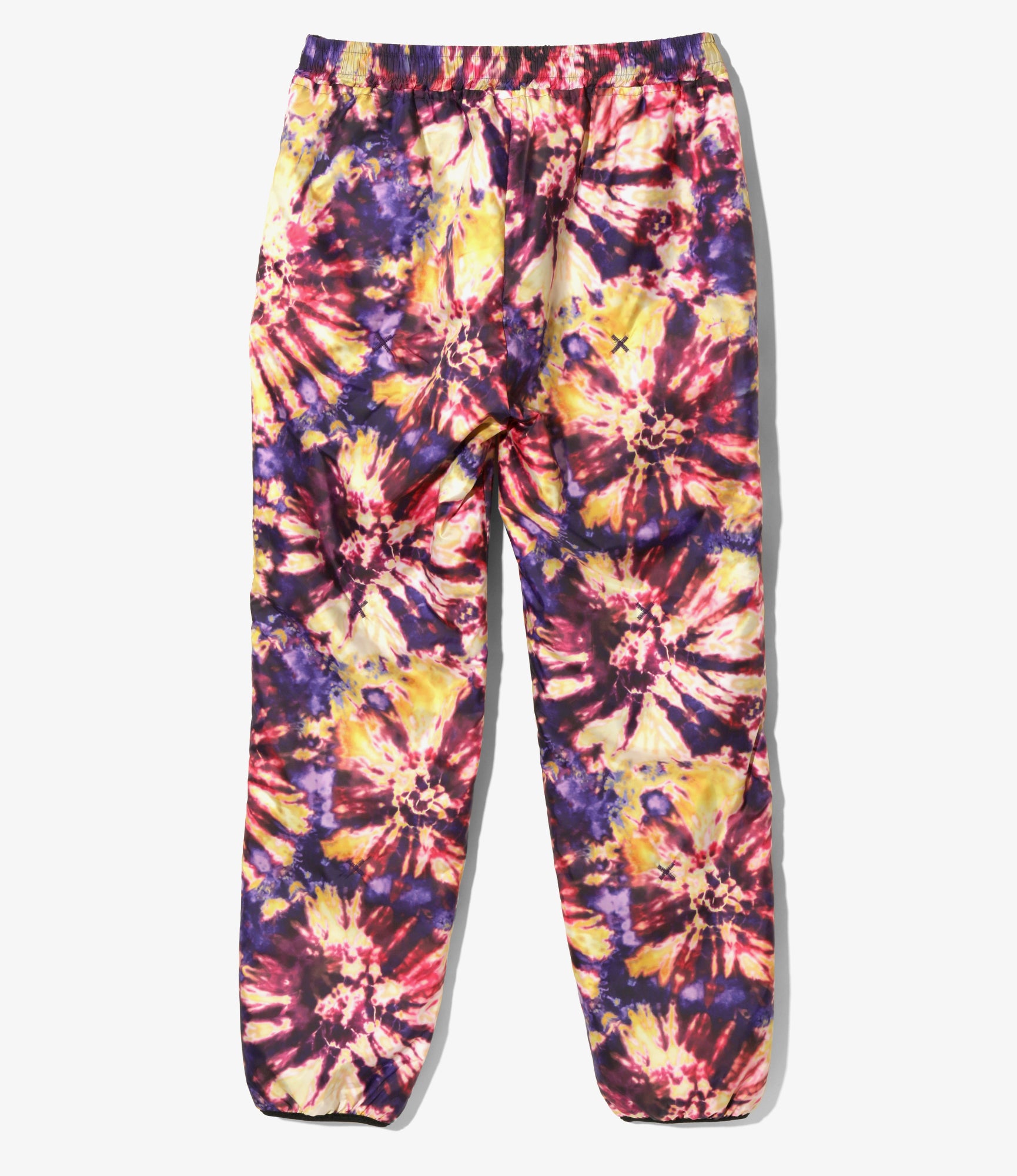 Filling String Pant  - Purple - Poly Taffeta / Tie Dye Printed