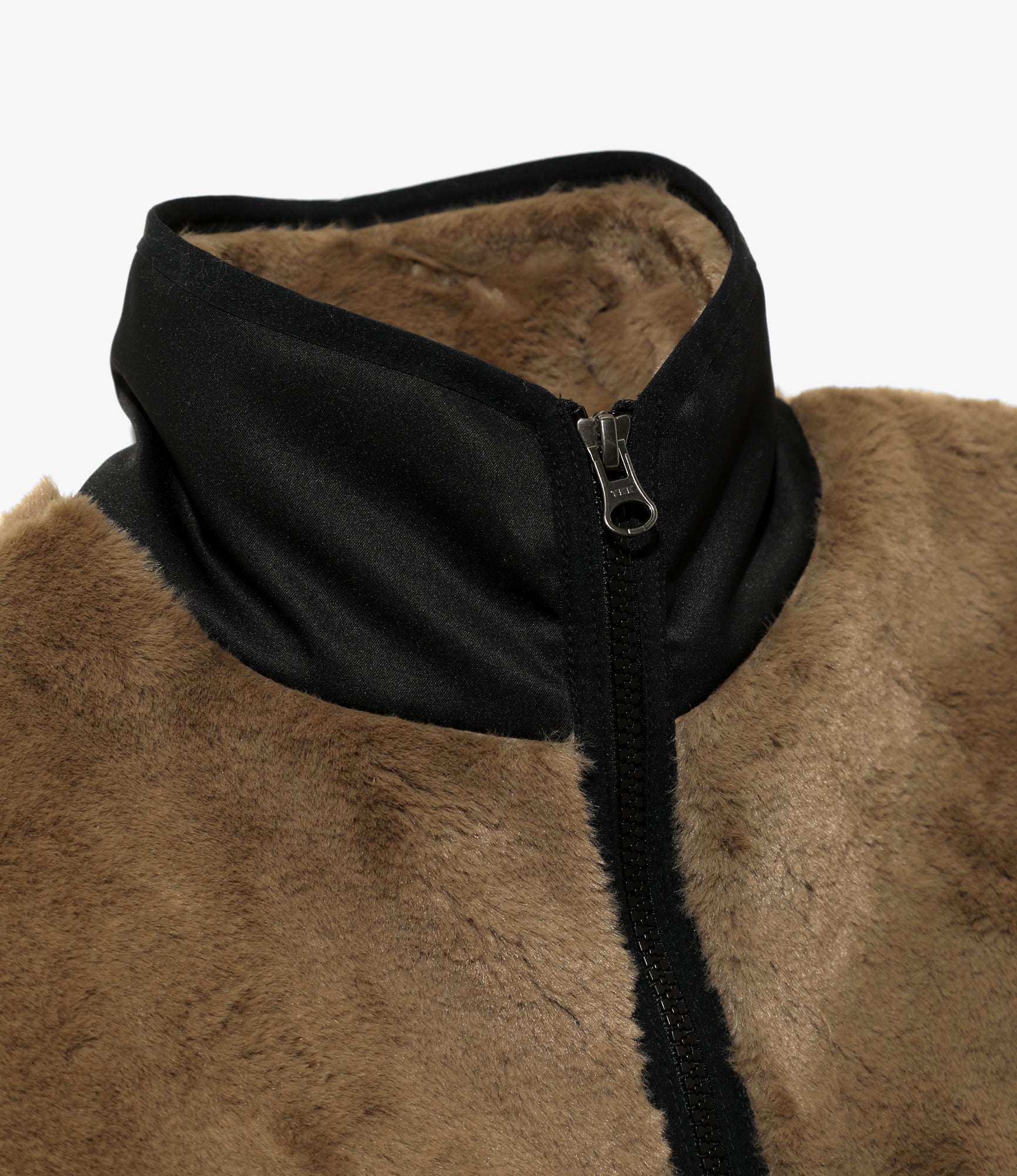 Reversible Jacket - Olive - Poly Fleece / Nylon Ripstop