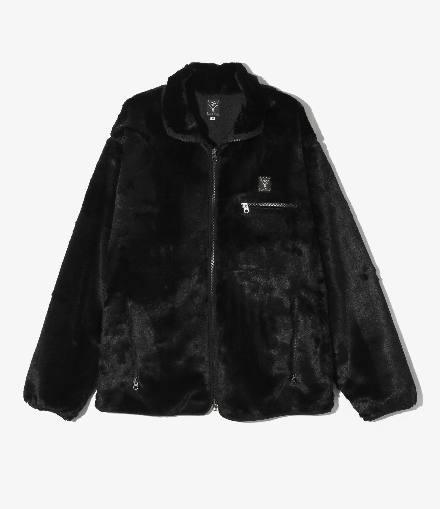 Reversible Jacket - Black - Poly Fleece / Nylon Ripstop