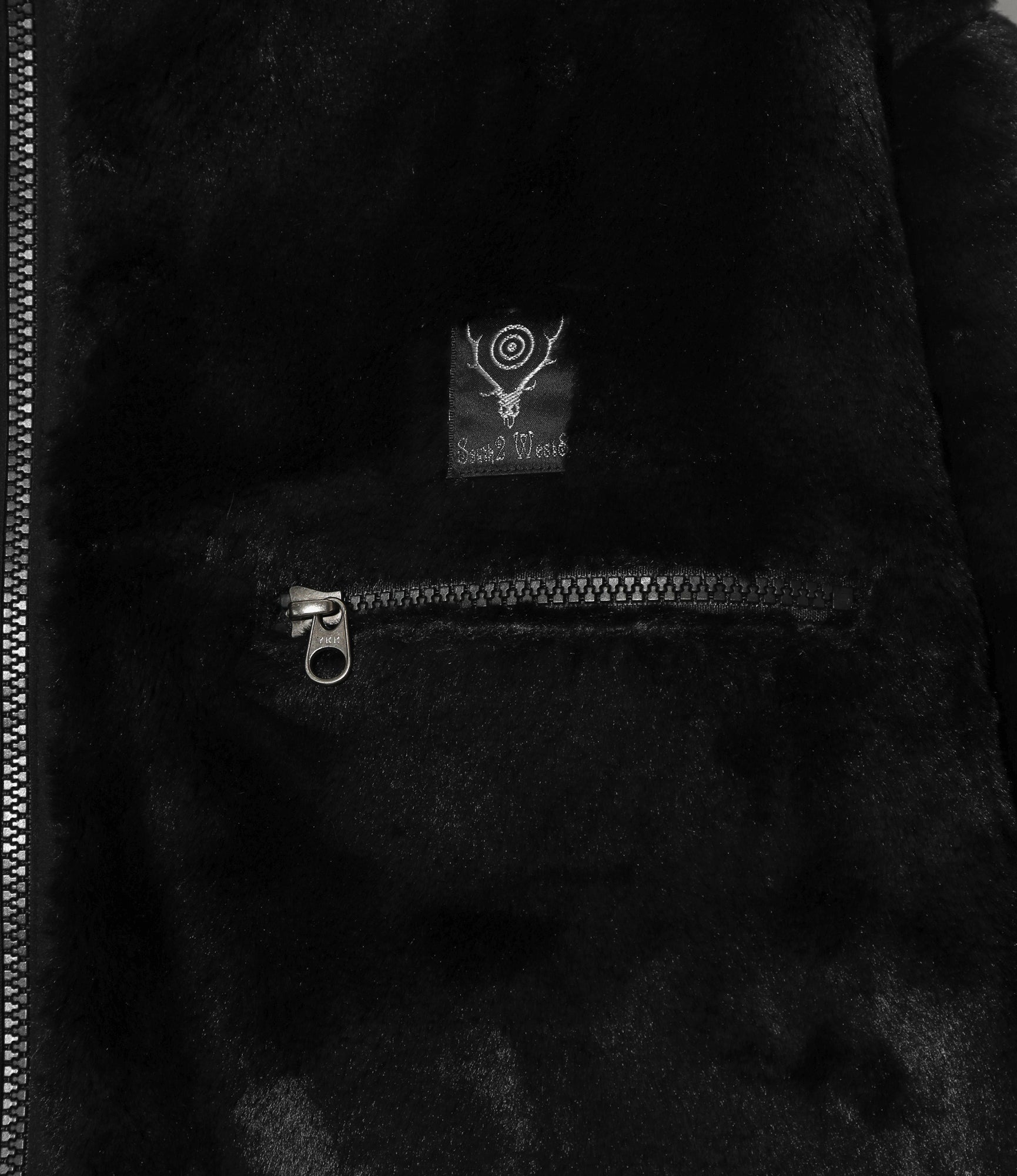 Reversible Jacket - Black - Poly Fleece / Nylon Ripstop