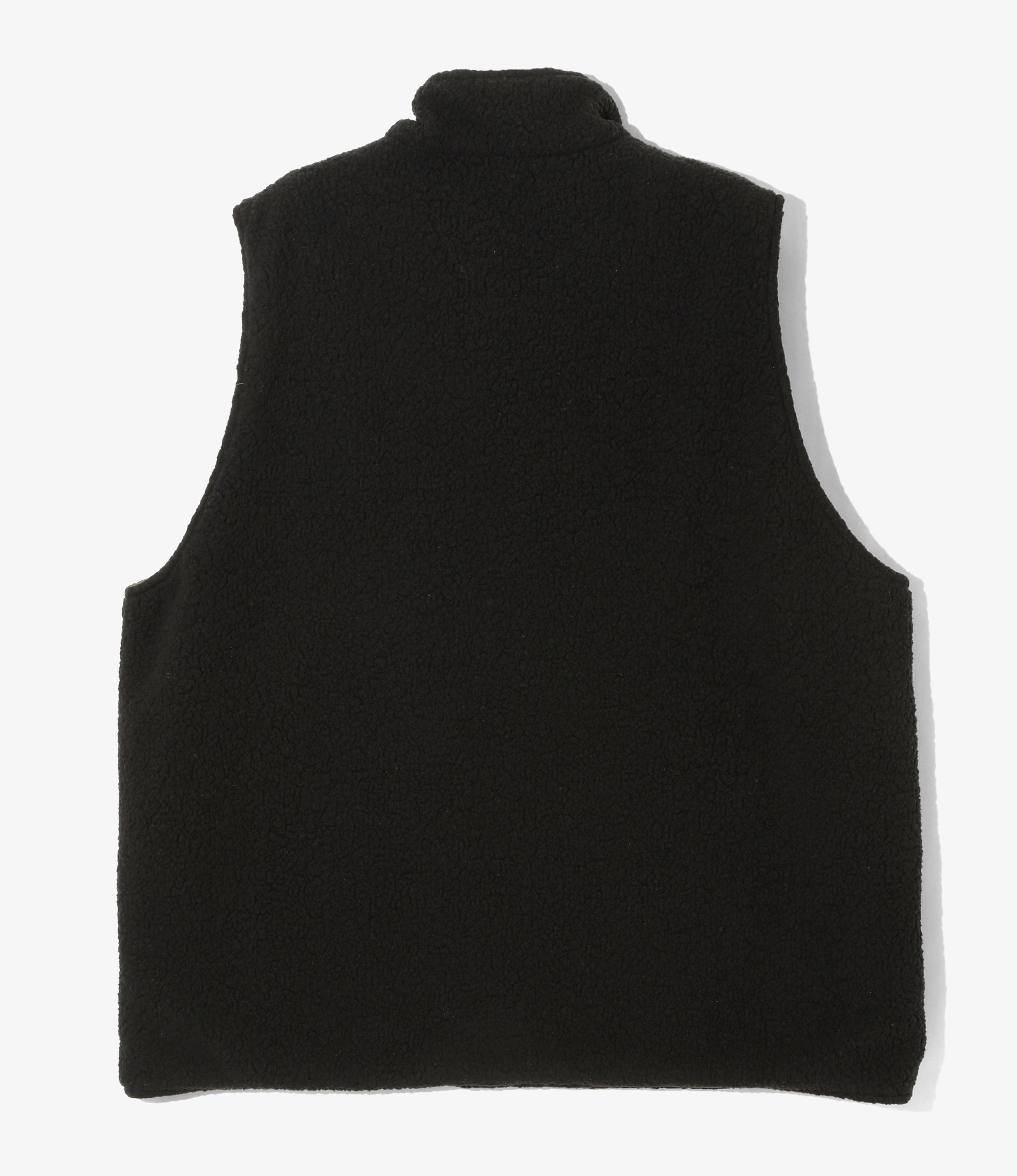 Reversible Vest - Black - Poly Fleece / Nylon Ripstop