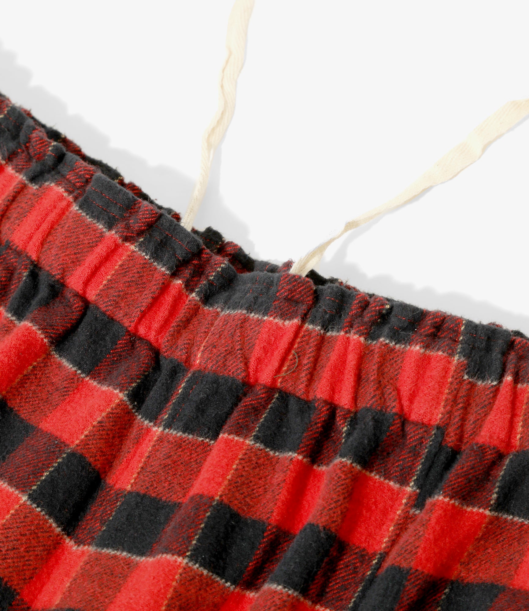 Army String Pant - Red / Black - Flannel Twill / Plaid