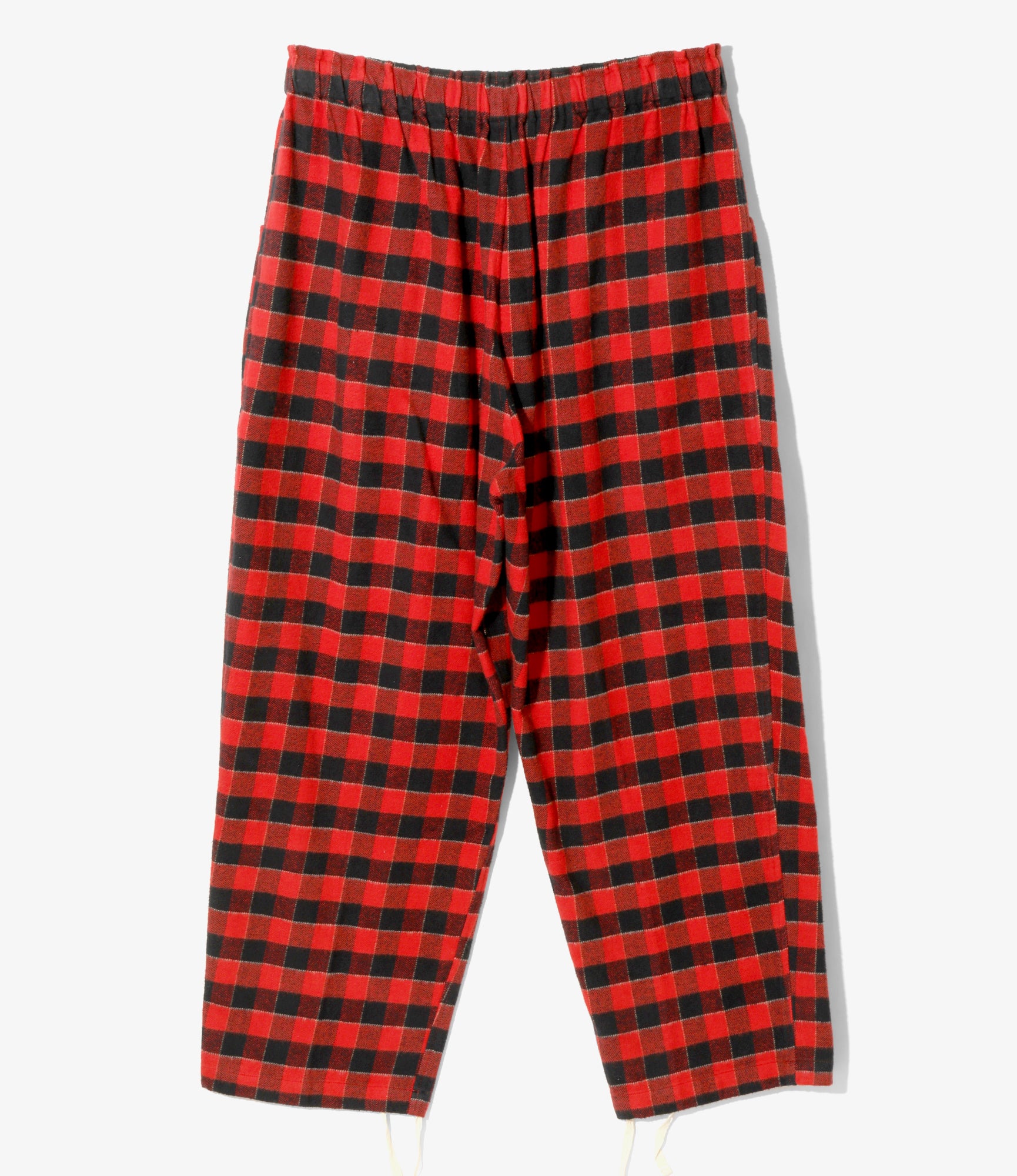 Army String Pant - Red / Black - Flannel Twill / Plaid