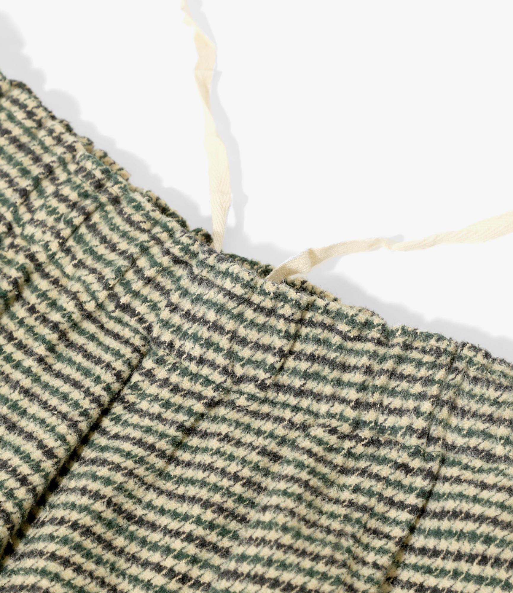 Flannel Army String Pant - Green / Beige / Black - Houndstooth