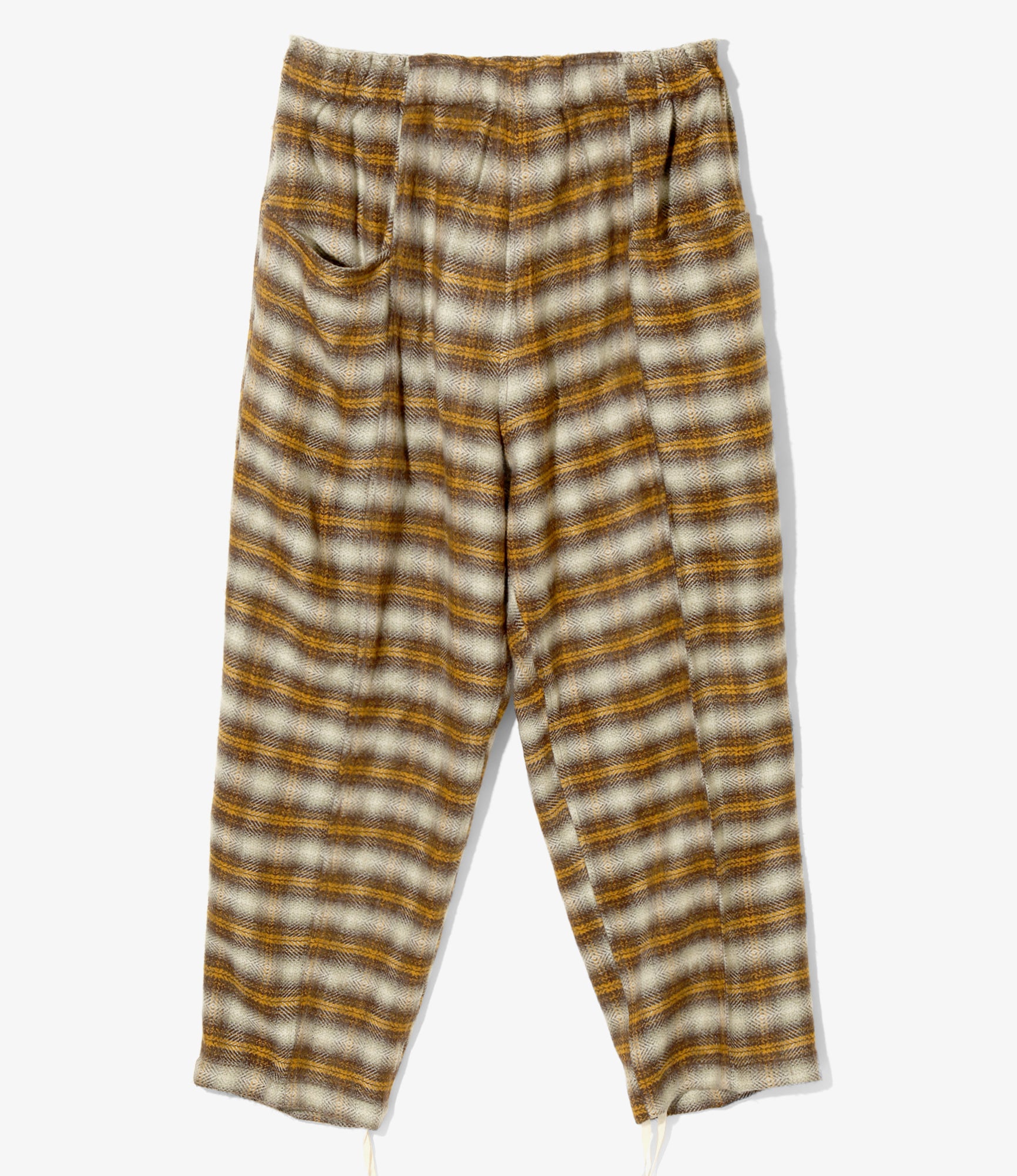 Army String Pant - Yellow / Brown - Acrylic Plaid