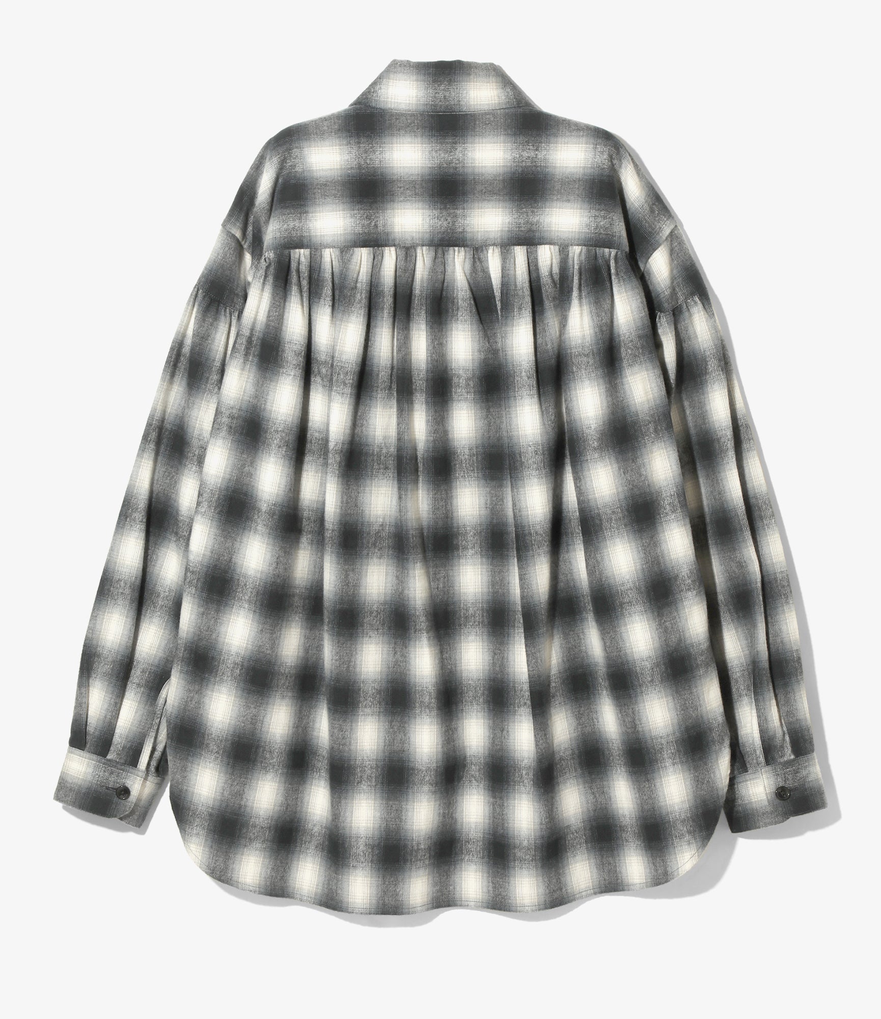 Painter Z Shirt - Black / White - Cotton Ombre Plaid