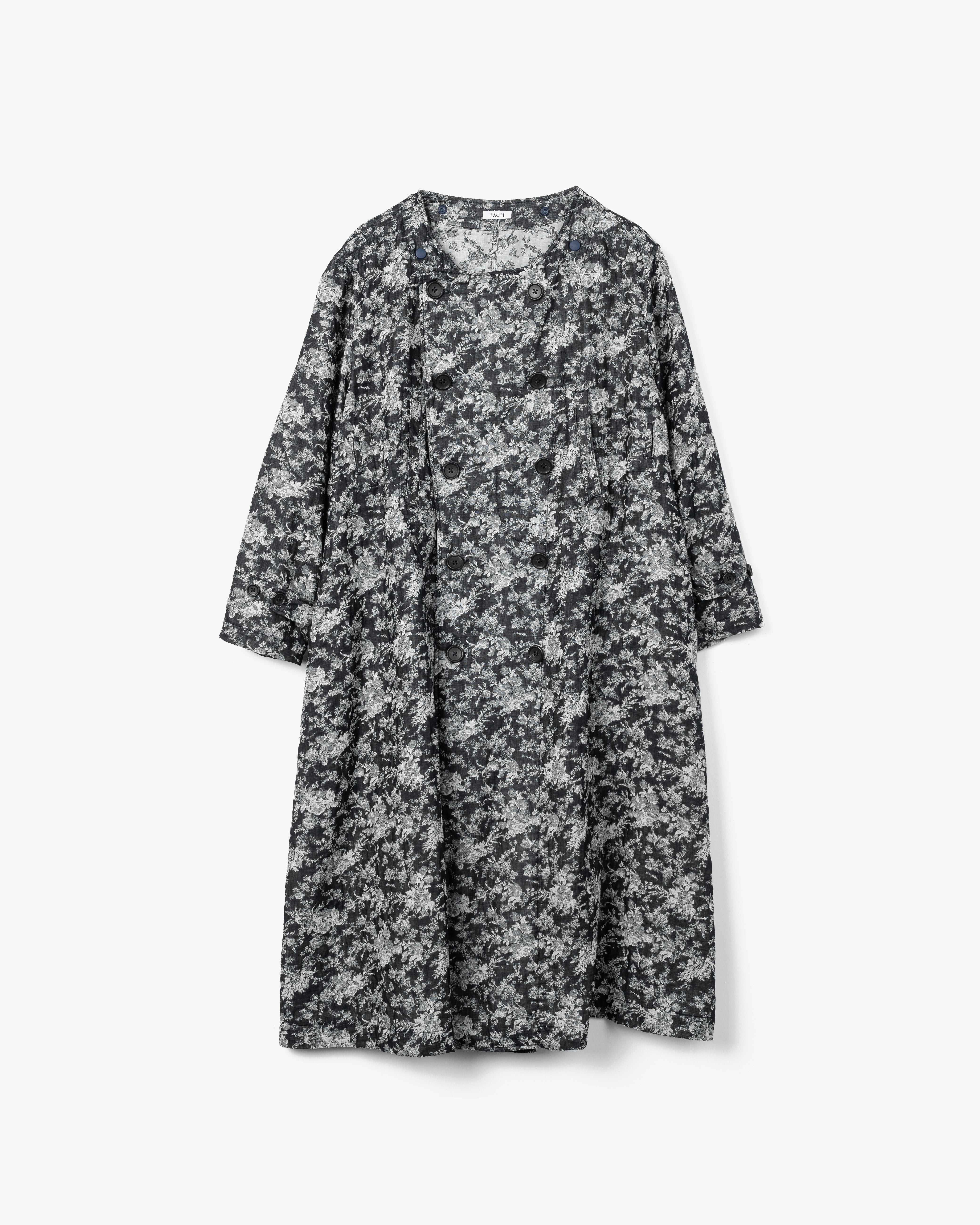 Women's Pea Dress - Navy Floral Jq. Cotton