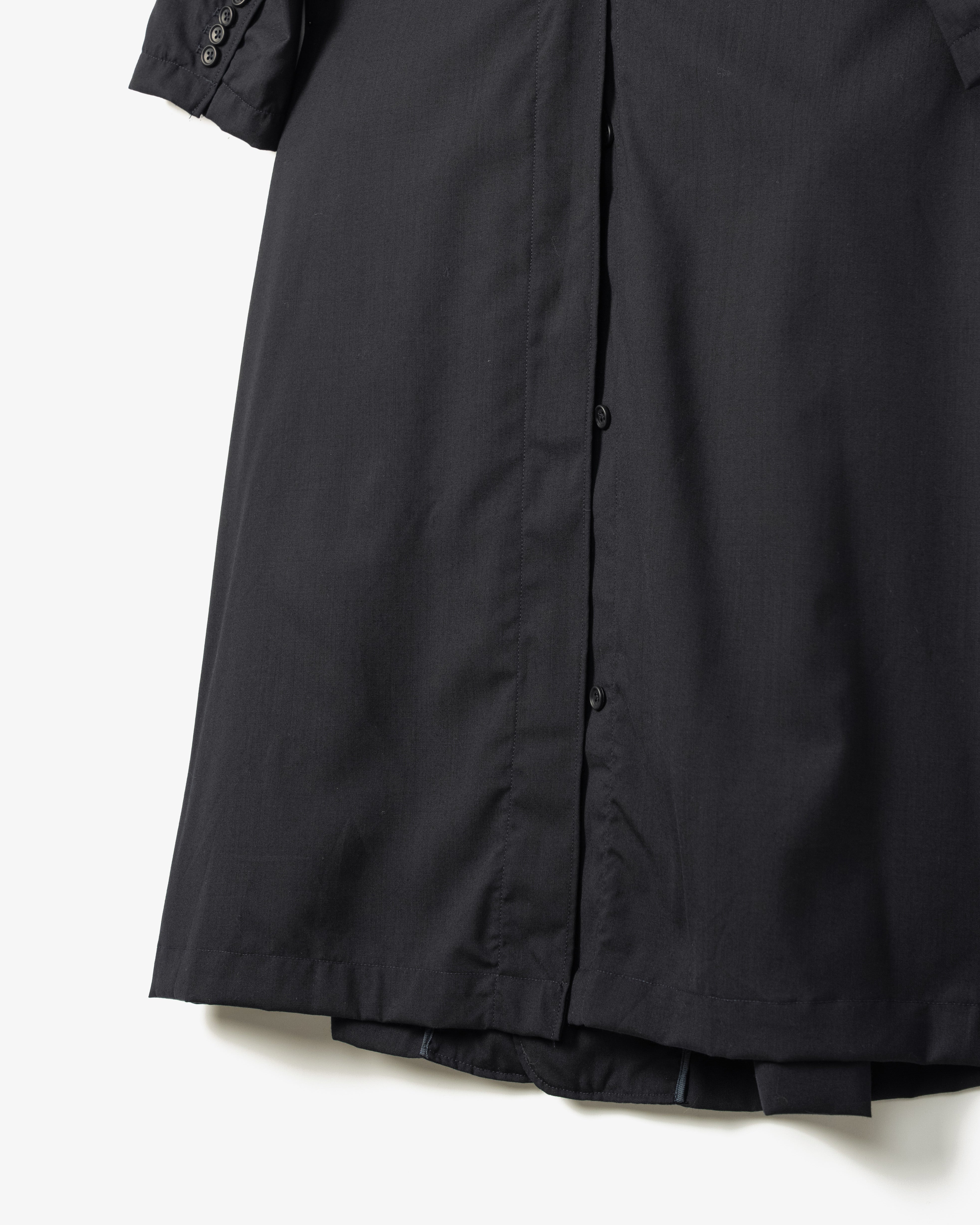 Women's Tux Dress - DK. Navy Tropical Wool