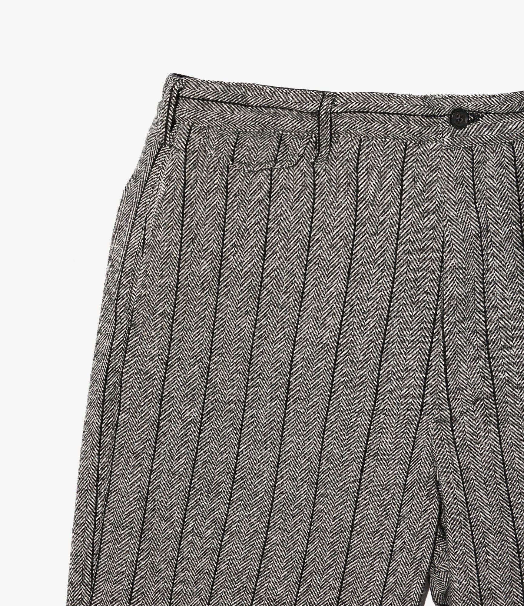 Officer Pant - Dk. Grey Wool Striped HB