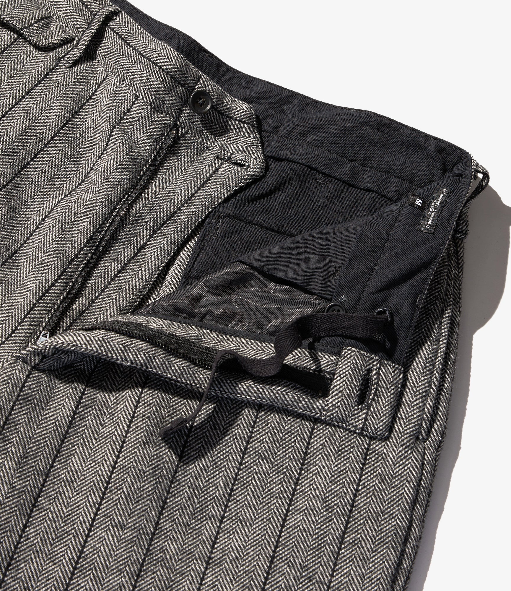 Officer Pant - Dk. Grey Wool Striped HB
