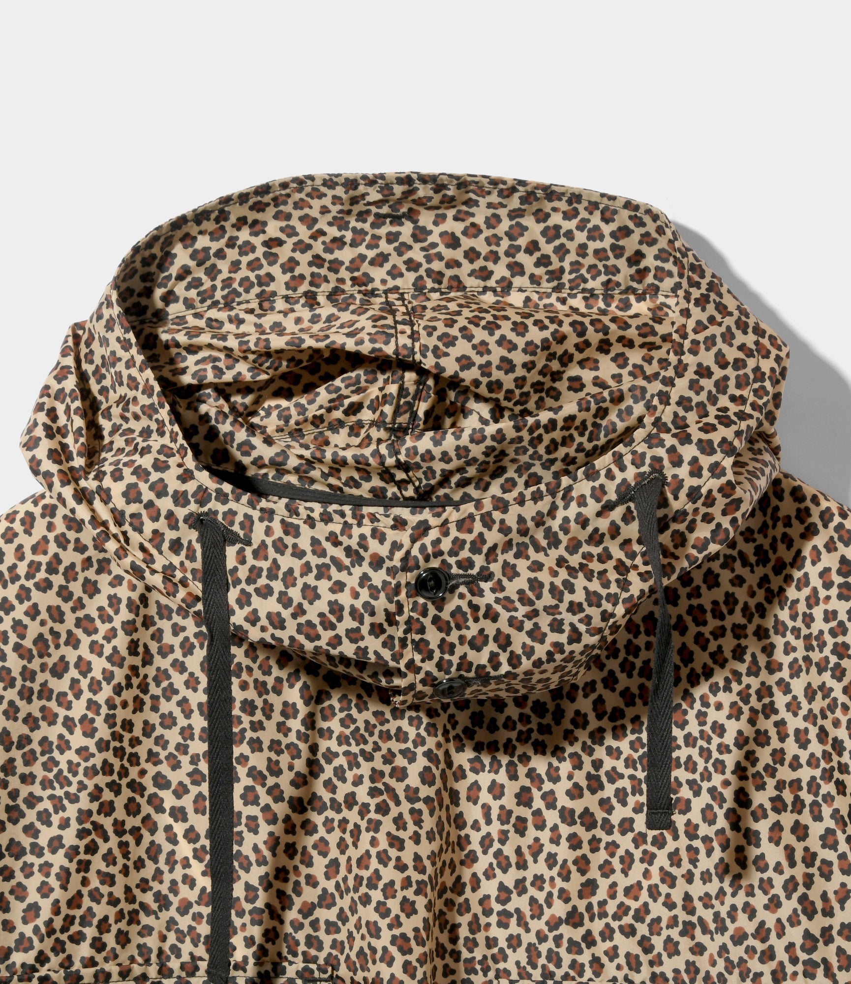 Cagoule Shirt - Khaki Nylon Leopard Print