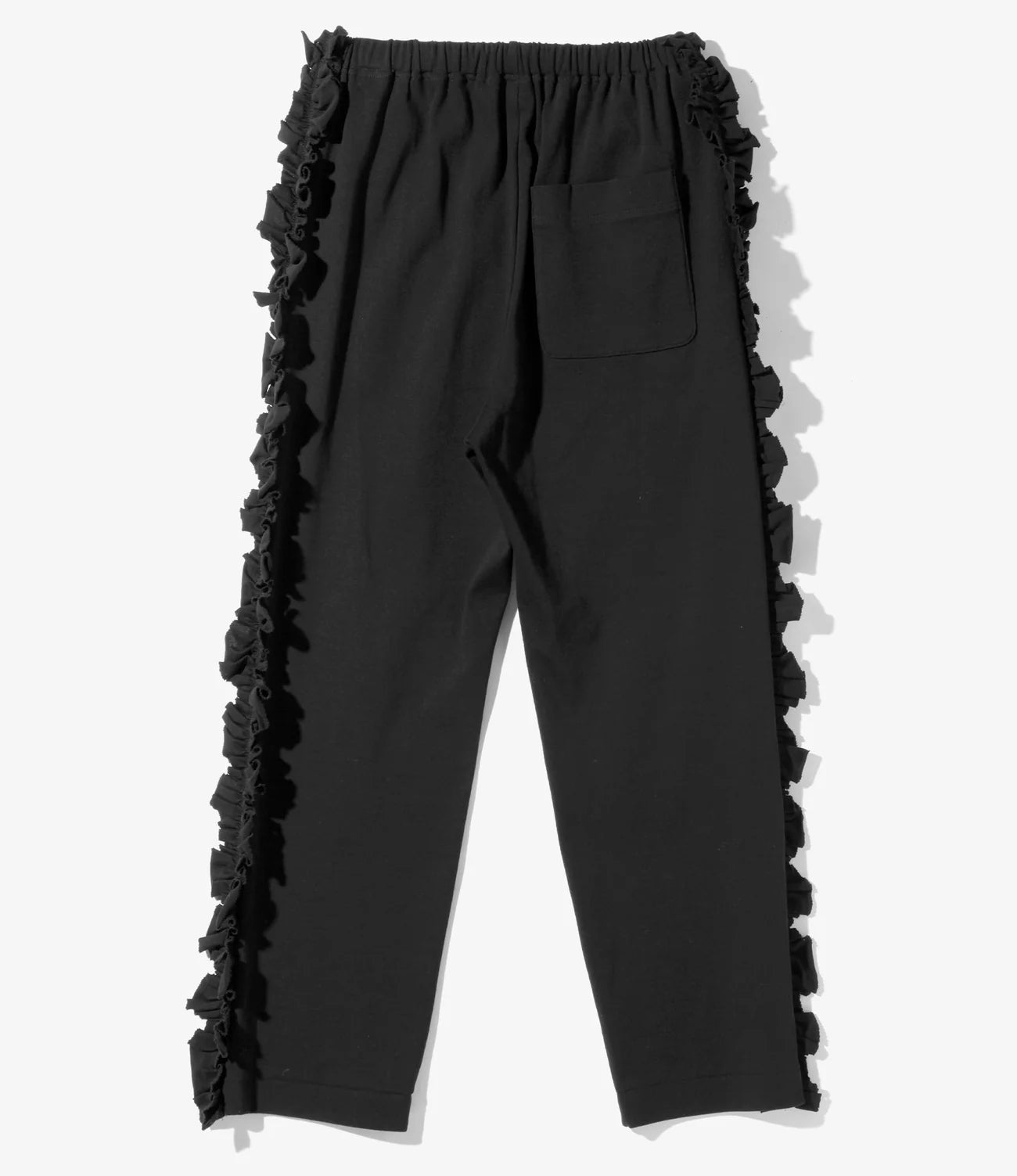 Swallow Frill Side Pants - Black